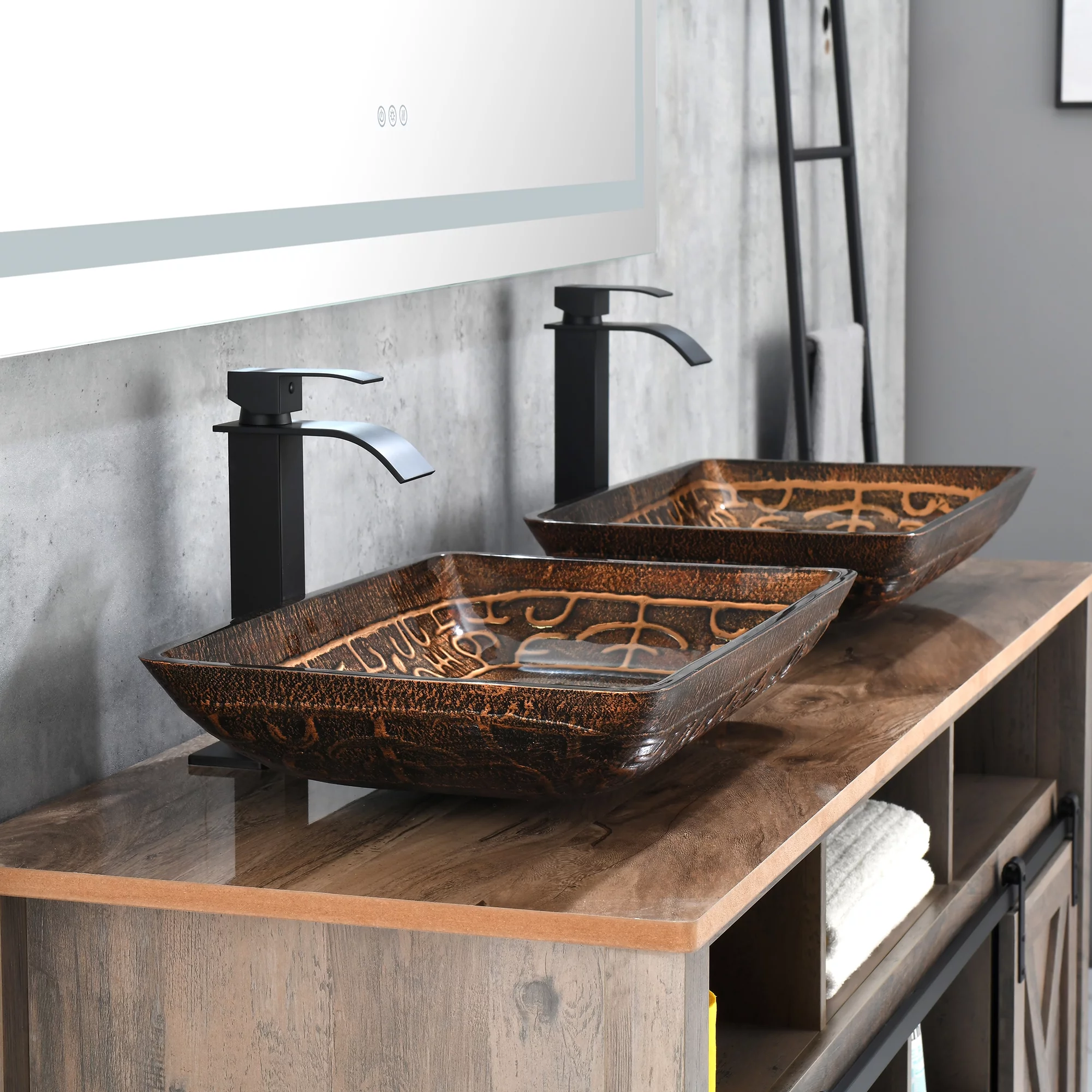 Large 72 x 36 inch LED Bathroom Mirror with Anti-Fog Design and Wall Mount, Lighted Vanity Mirror with Lights - Ideal for Hanging in Rectangle Shape