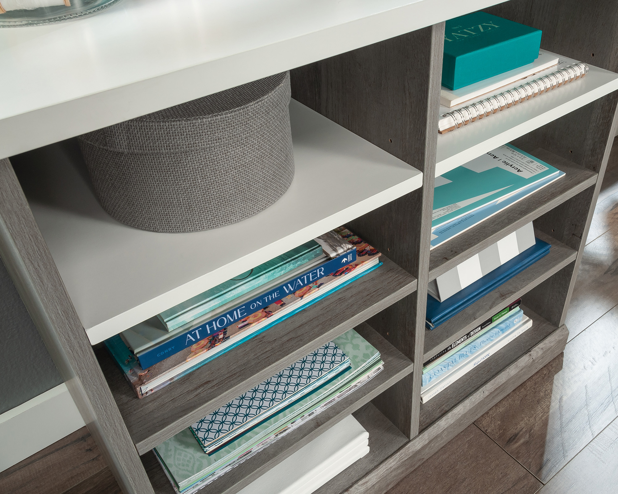 Craft Pro Series Craft/Sewing Cubby Cabinet in Mystic Oak