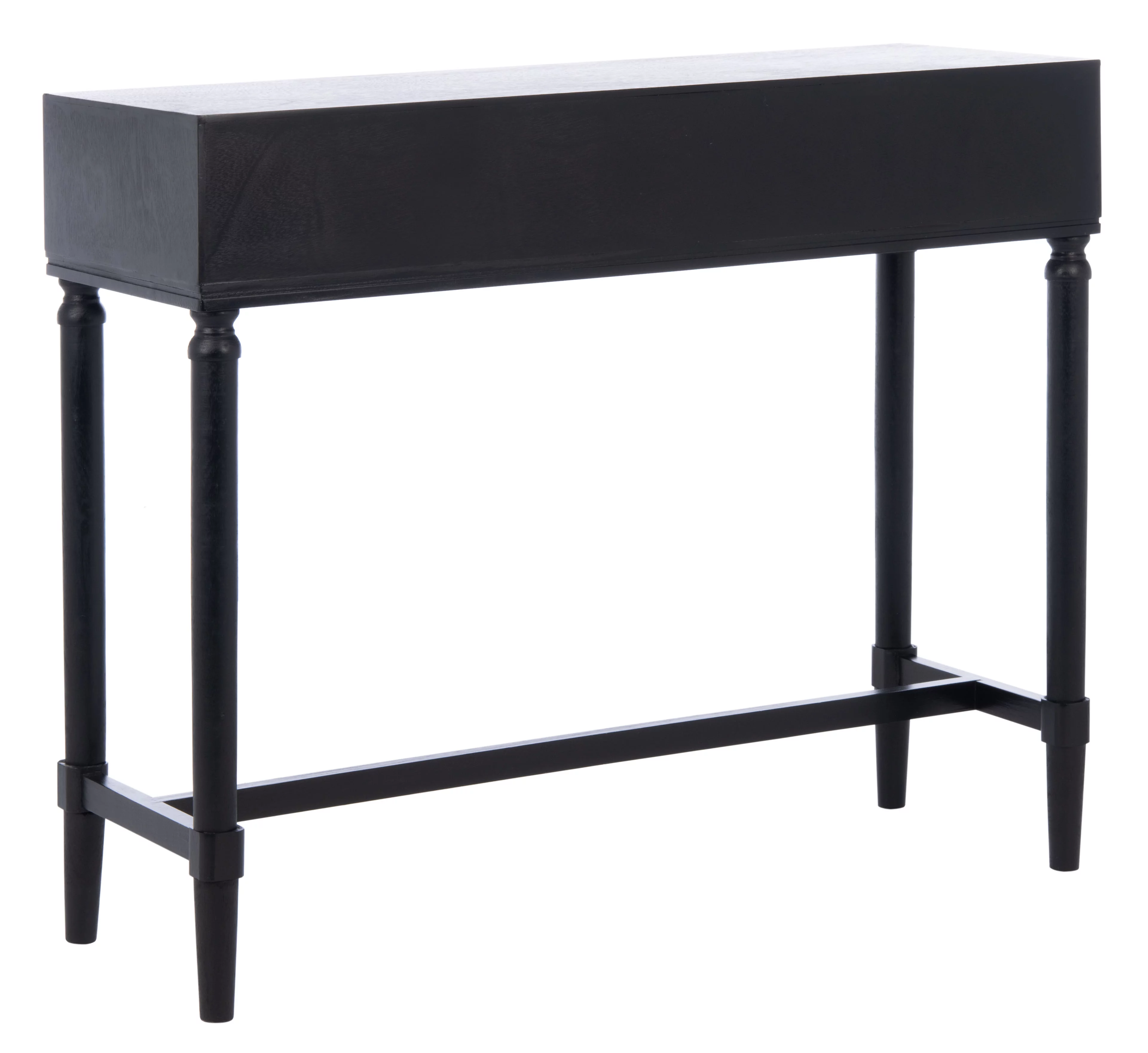 SAFAVIEH Estella Modern 2 Drawer Console Table, Black