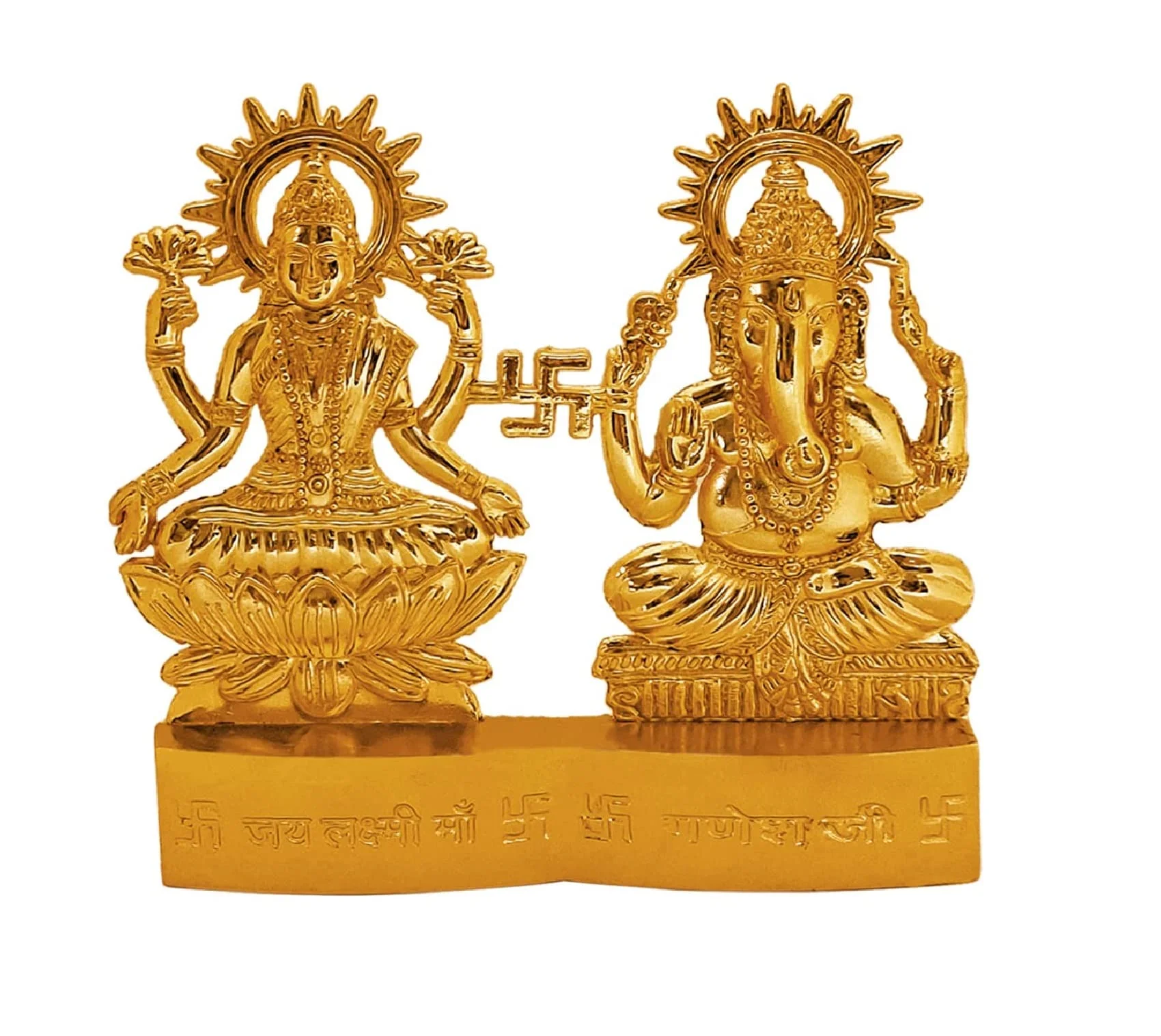 SATVIK Metal Lakshmi Ganesha Statue