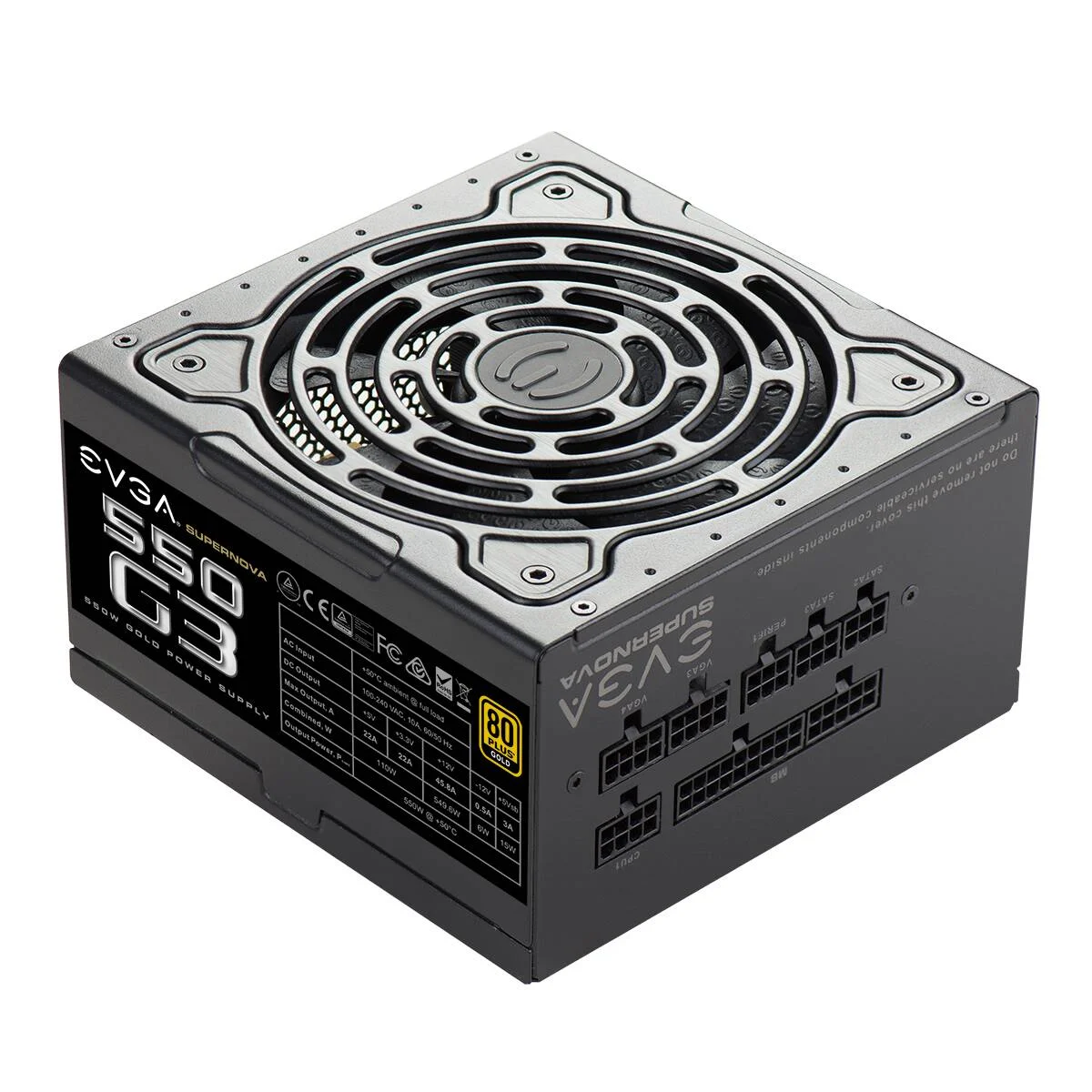 EVGA SuperNOVA G3 550W 80+ Gold Eco Power Supply w/ 150mm Fan
