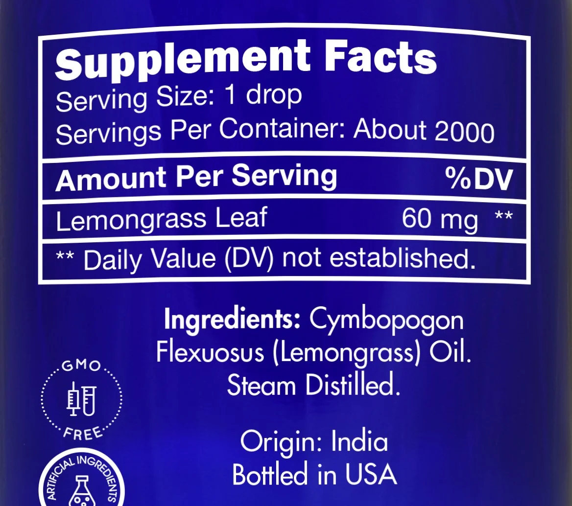 Pure Lemongrass Essential Oil by Zongle – 100% Pure Natural, Therapeutic & Food Grade for Diffuser, Hair, Aromatherapy, Topical & Oral Use – 4 OZ