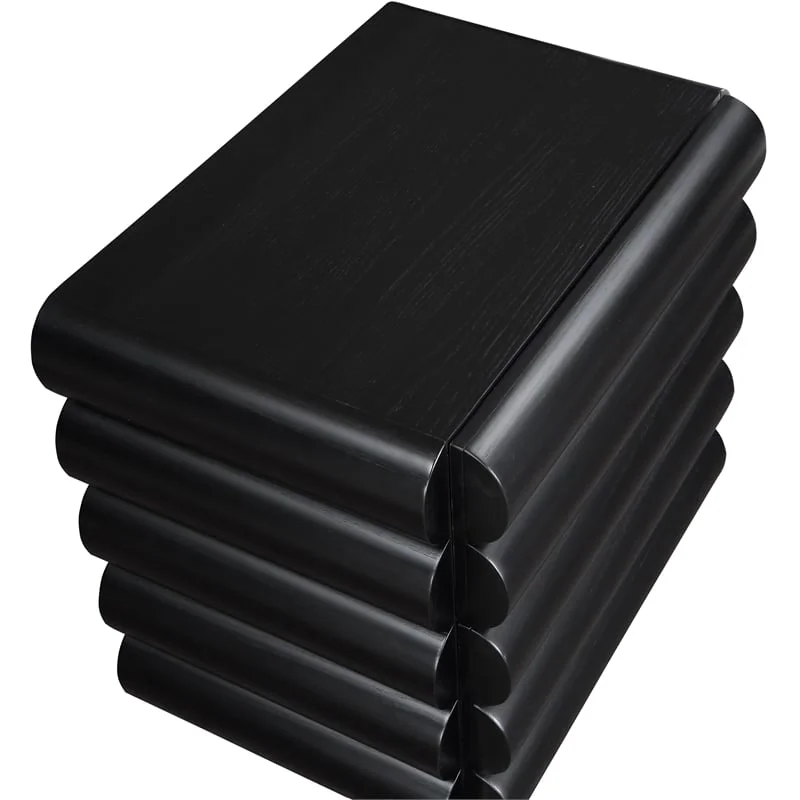 Meridian Furniture Maverick Black Night Stand / Side Table