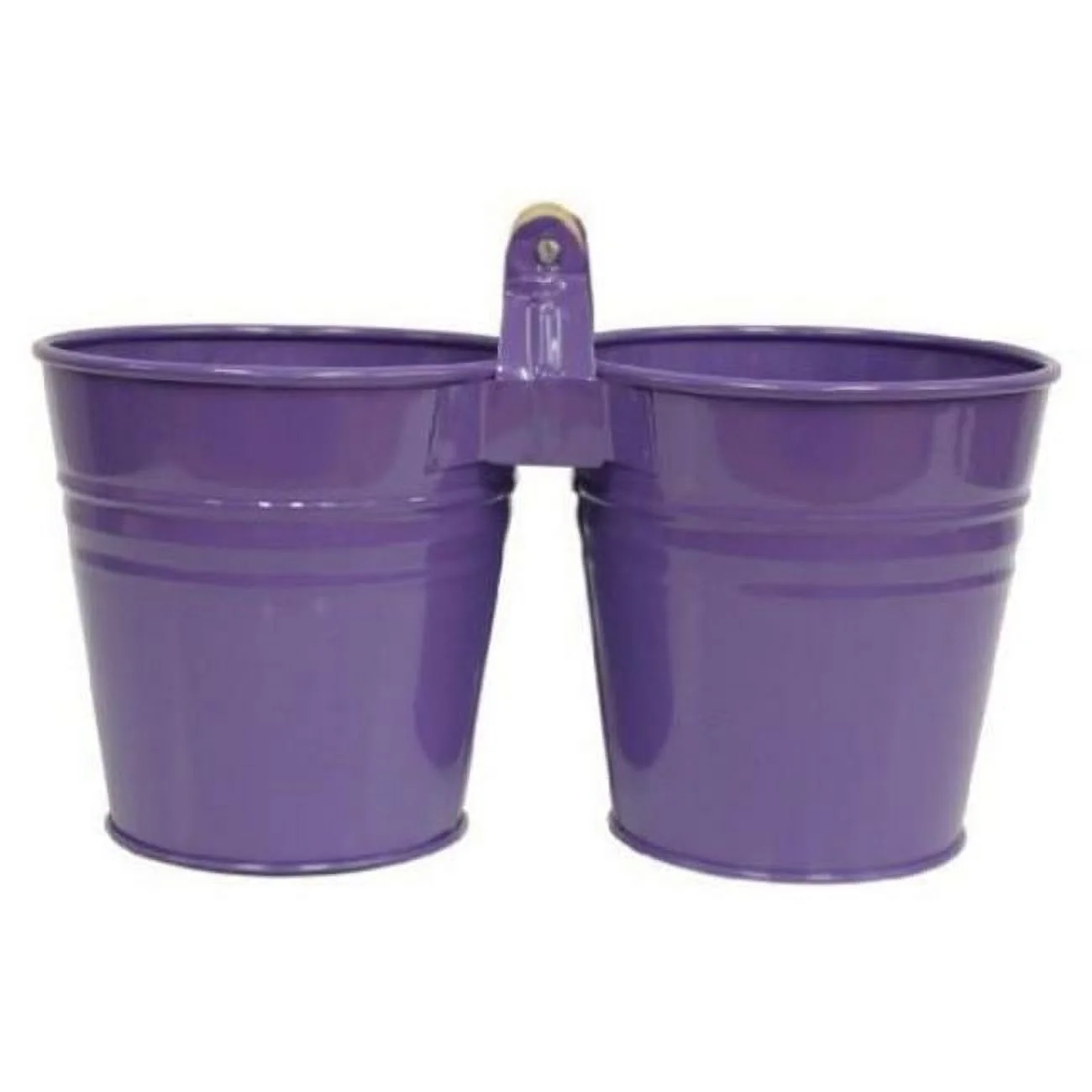 Houston International Trading 8122E V S-2 Enameled Galvanized Double Planter - Set of 2