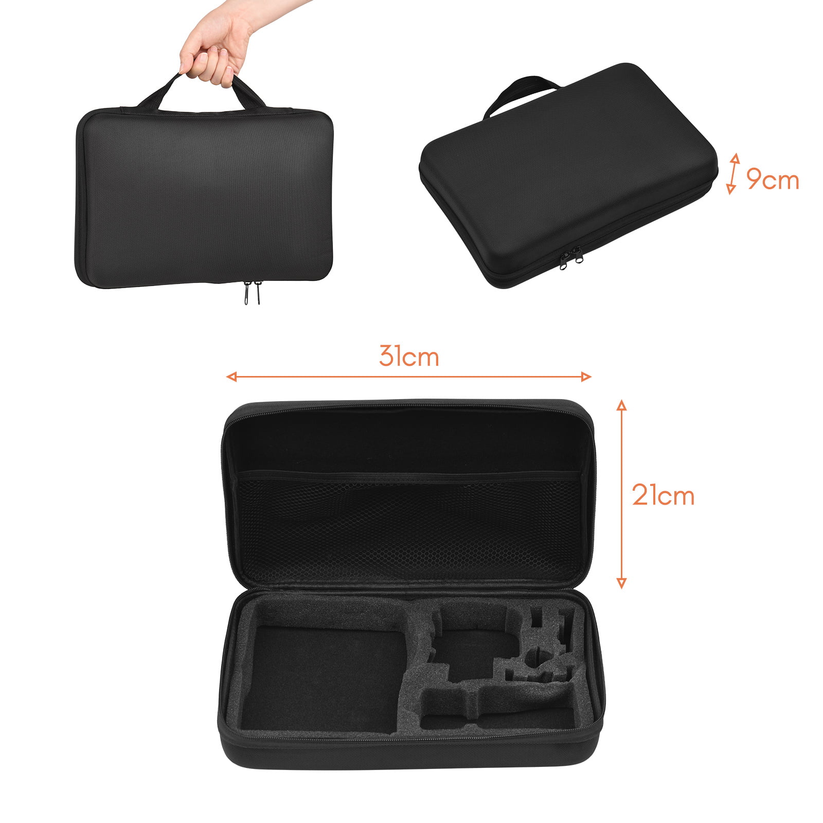 Andoer Action Accessories Kit Sports Accessories Set with Waterproop Housing Silicone Protective Case Selfie Stick Various Mount Bracket and More Replacement for GoPro Hero 109 Black with