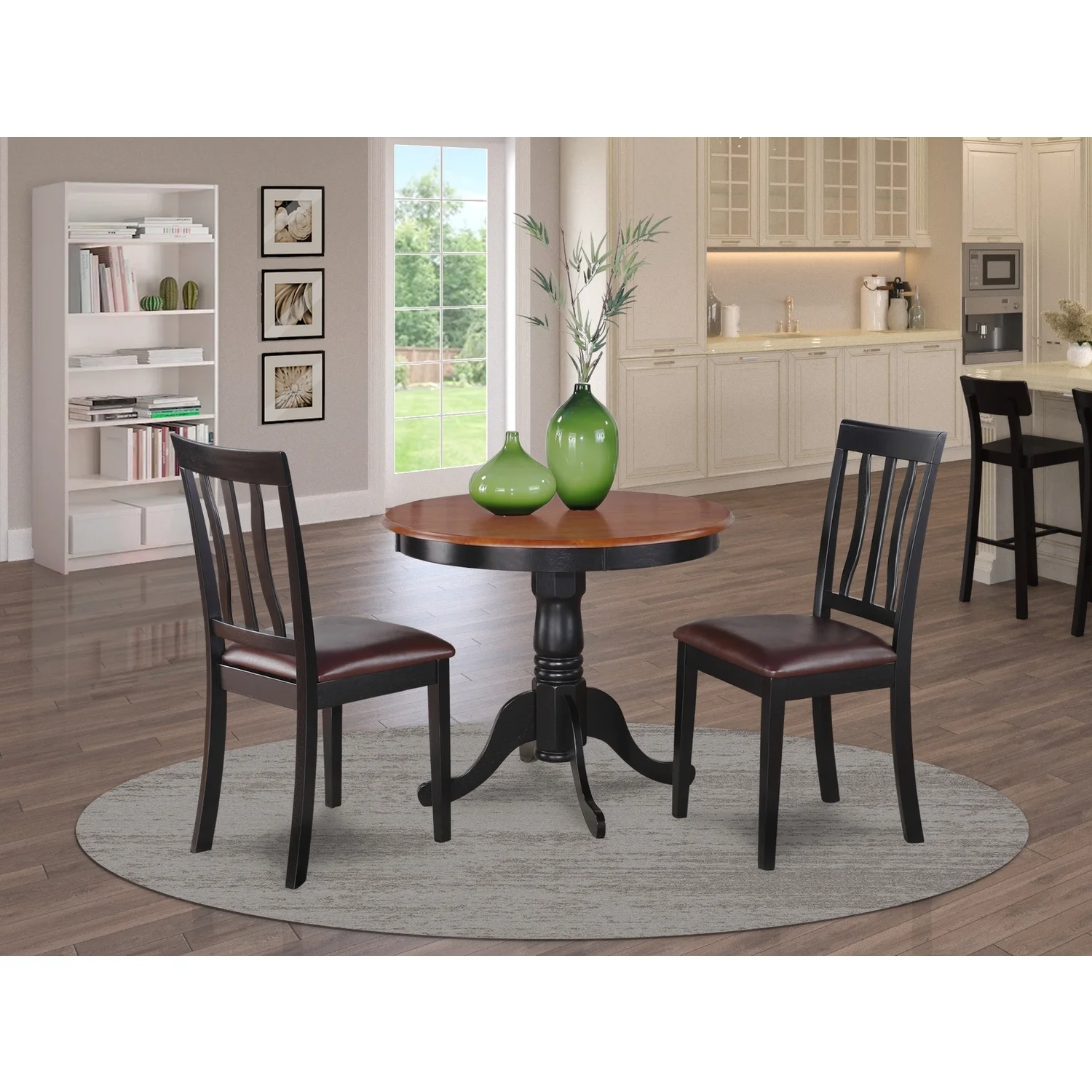 HomeStock Lakefront Luxury Table Set - Table And 2 Dining Chairs