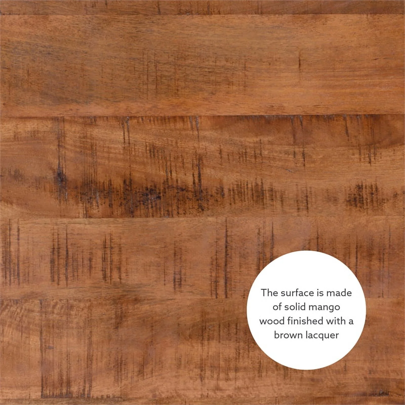 Linon Mina Round Wood Nesting Coffee Tables (Set of 2) in Black Matte Iron