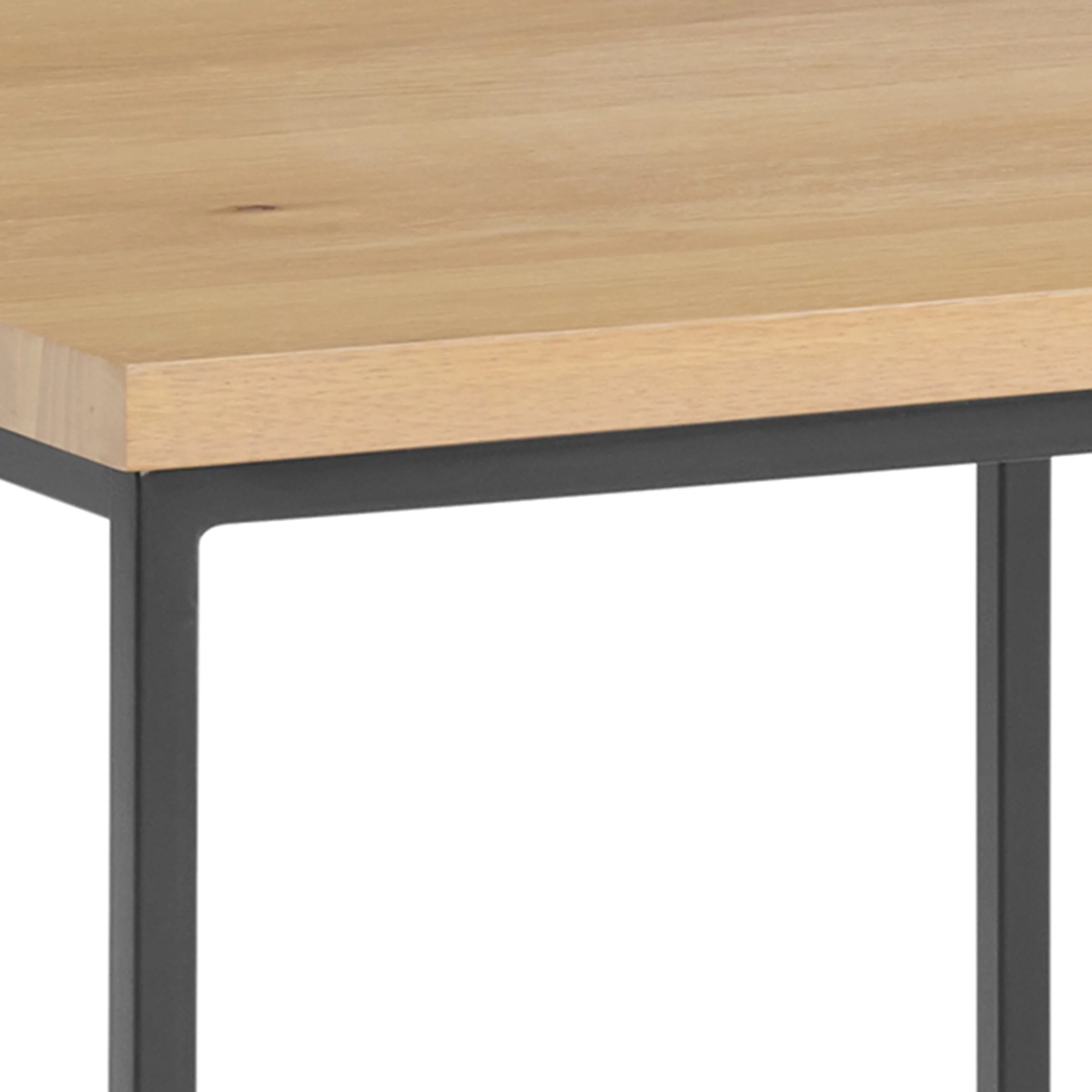 Lavish Home 3PC Modern Nesting Coffee Table Set with 2 Side Tables (Walnut)