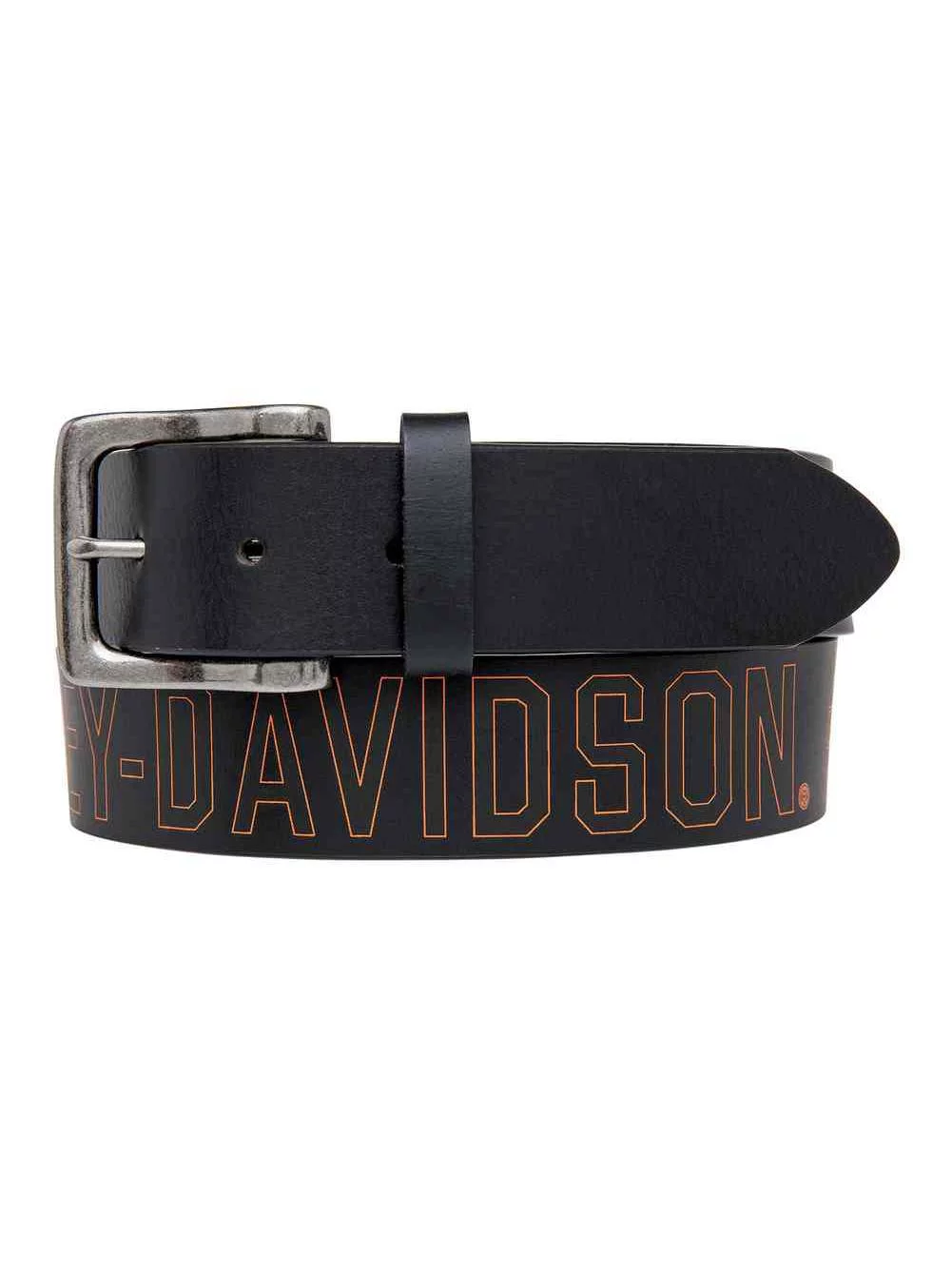 Men's Milwaukee Original Belt, Black Leather Belt HDMBT11031-BLK, Harley Davidson
