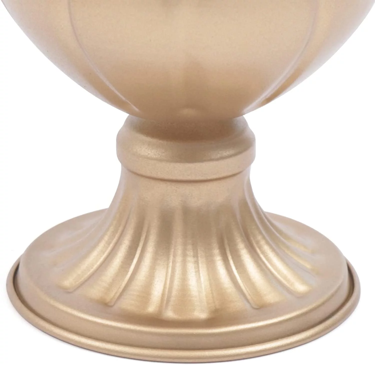 Fichiouy 10*Golden Vases Flower Vase Stand Golden Wedding Table Top Centerpiece DIY