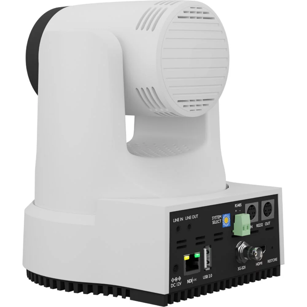 2 x PTZOptics Move 4K SDI/HDMI/USB/IP PTZ Camera with 12x Optical Zoom (White) (PT12X-4K-WH-G3) + PTZOptics PT-JOY-G4 Joystick Controller