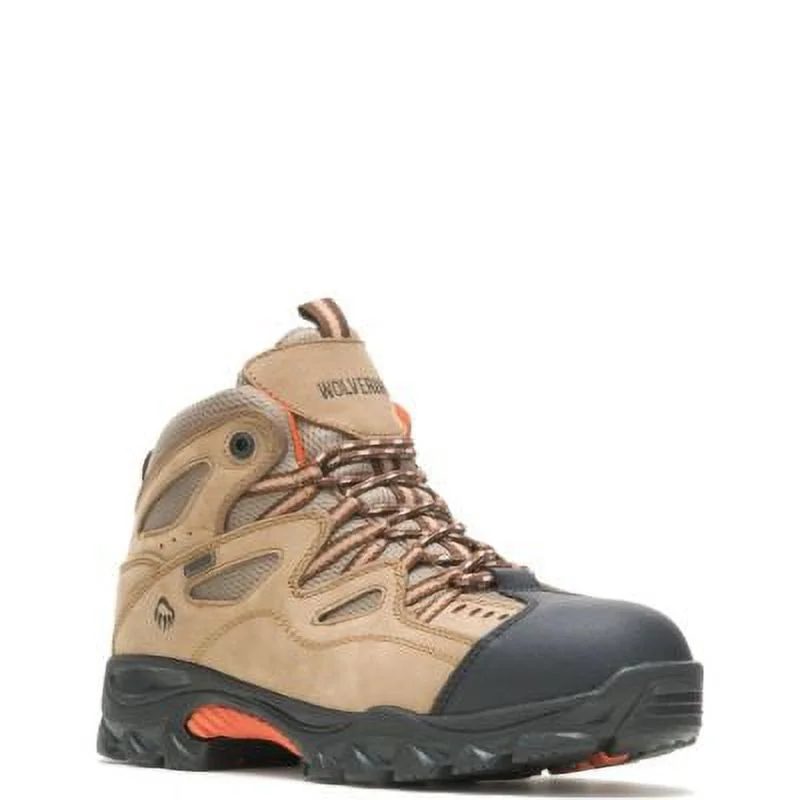 Wolverine Durant Waterproof Steel-Toe Work Boot Men Light Brown/Orange
