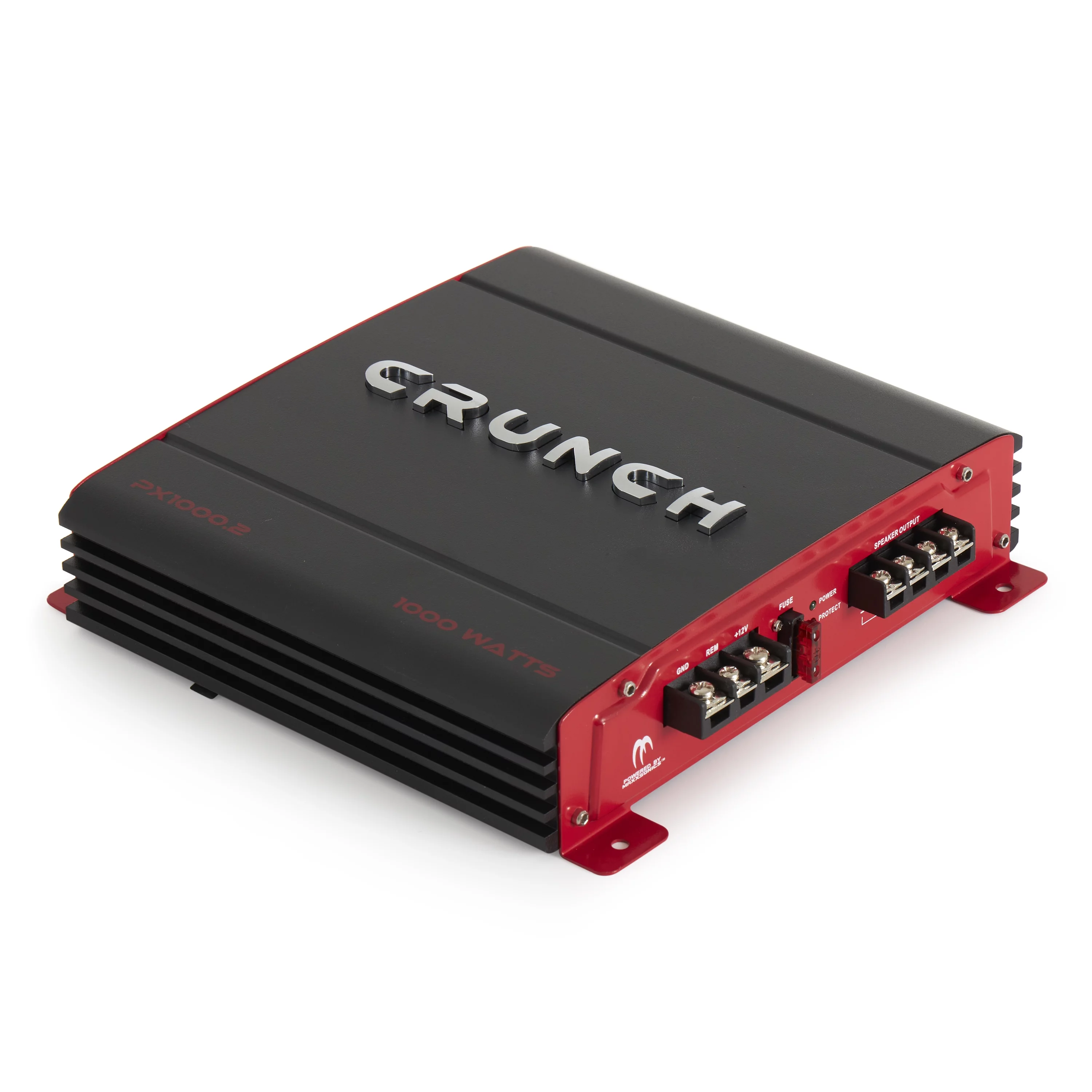 Crunch 2 Channel Car Audio Amplifier & MTX 12 In Dual Loaded Subwoofer Box