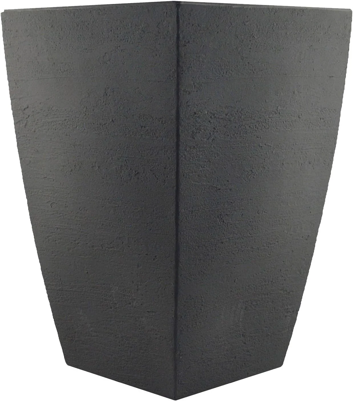 MSQT19SL Modern Square Garden Planter, 19-Inch, Slate