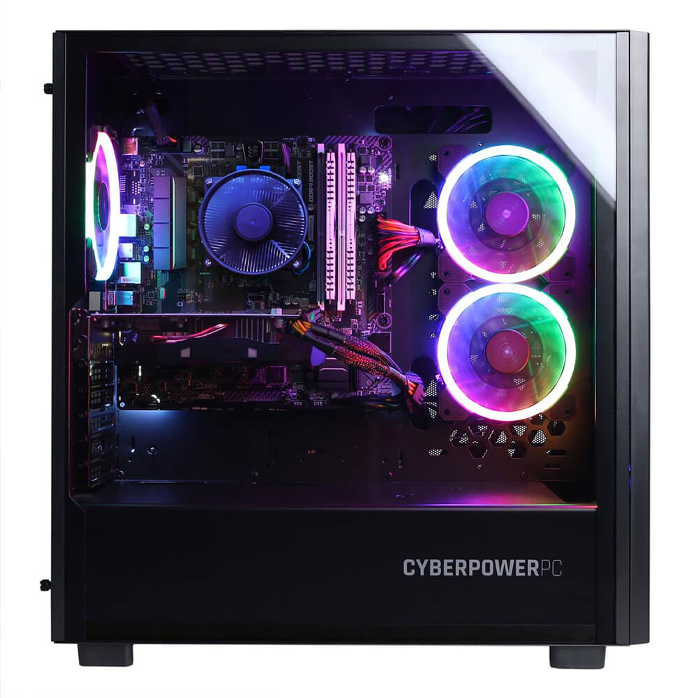 CYBERPOWERPC GMA9240CPGV2 Gamer Master Gaming Desktop Computer - AMD Ryzen 7, 16GB RAM, 500GB SSD + 2TB HDD, Windows 11