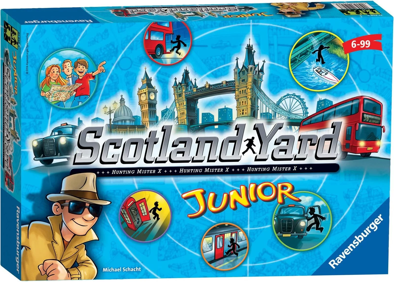 Scotland Yard - Family Game -Ravensburger Scotland Yd Junior For Ages 6 & Up - A Cooperative Mysterious Clue-Solving Children's Board Game