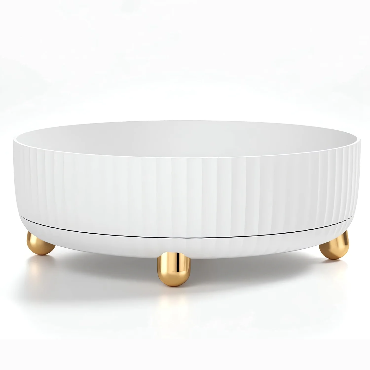 iMounTEK 360° Rotating Makeup Organizer Perfume Cosmetic Storage Tray 22LBS Load for Lotion Lipstick, White