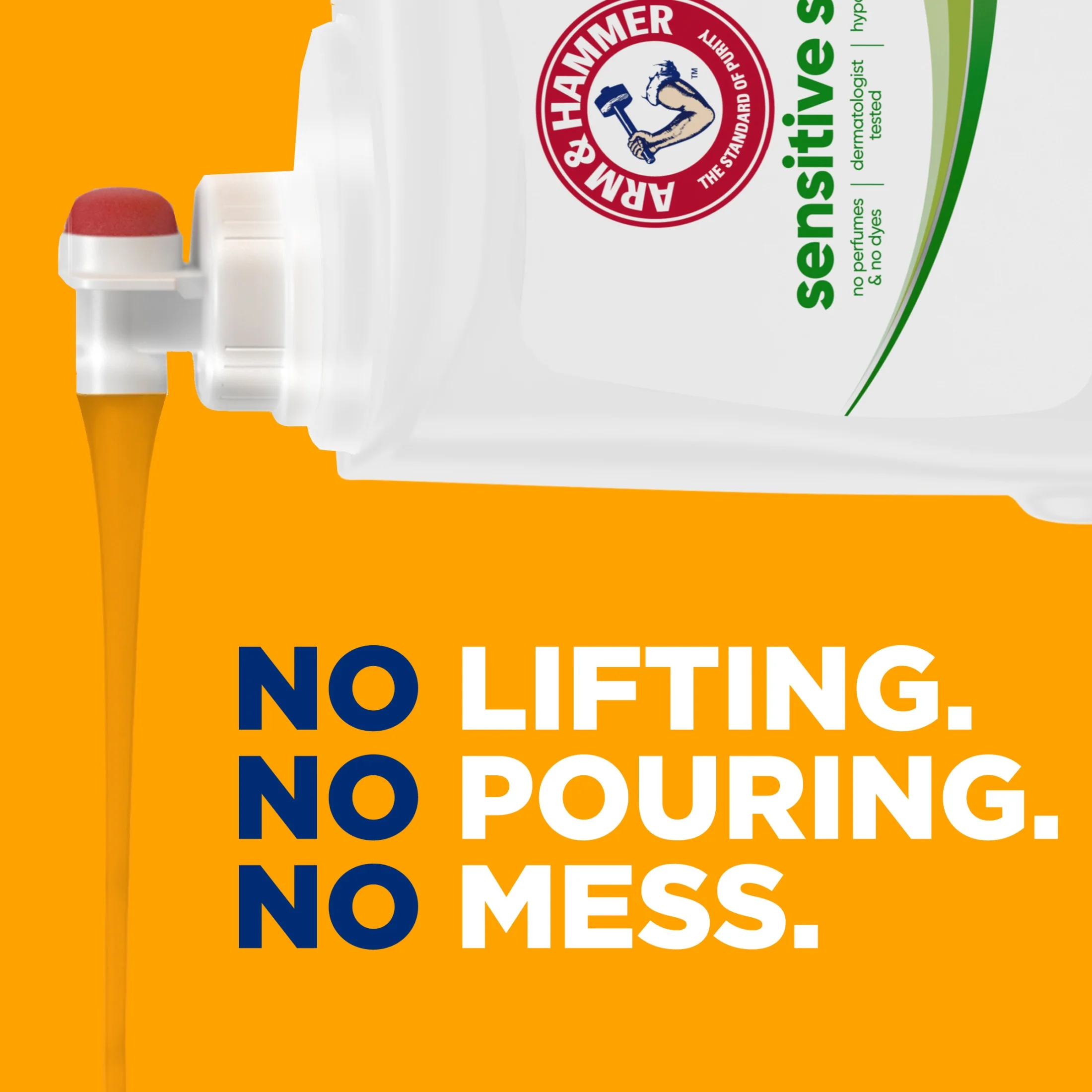 ARM & HAMMER Sensitive Skin Free  Clear, 170 Loads Liquid Laundry Detergent, 170 Fl oz