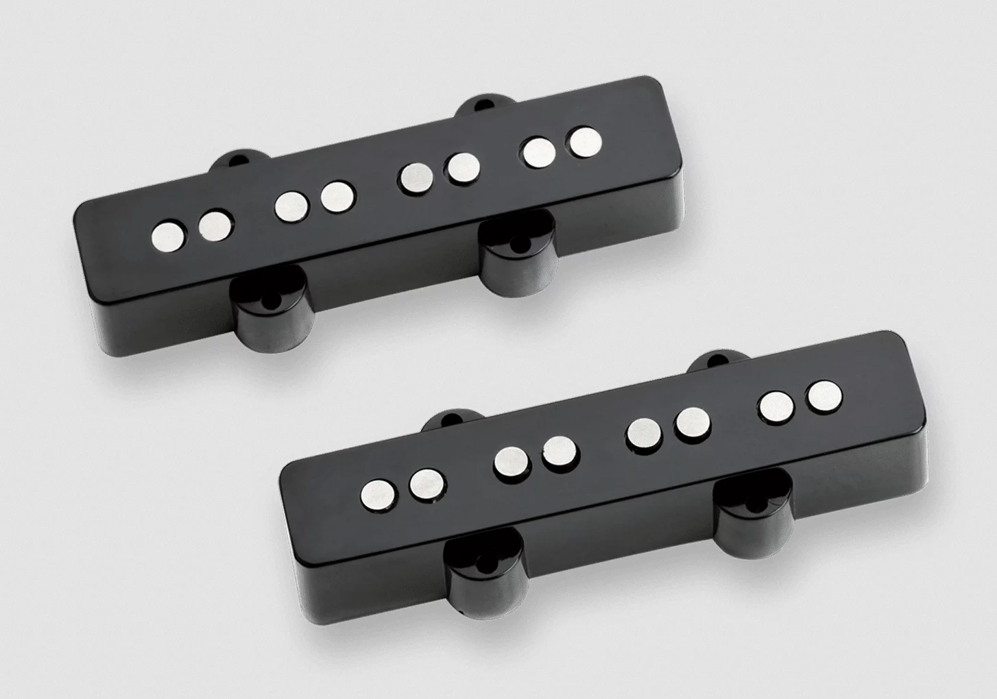 Seymour Duncan Heavy Weather Jazz Bass pickup set - black, no logo covers