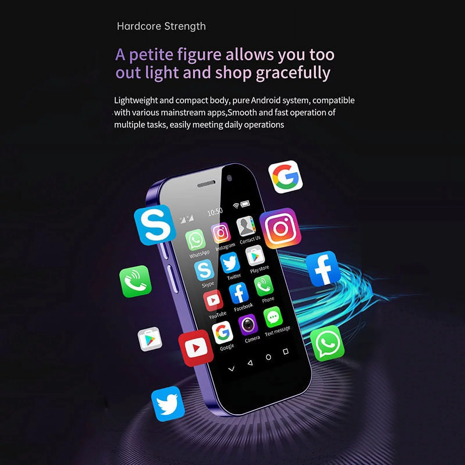 SOYES XS14 Pro 3.0 Inch 4G Mini Smartphone Android 9 Dual SIM Face ID Dual Camera WIFI Bluetooth FM Hotspot GPS OTG Mobile Phone