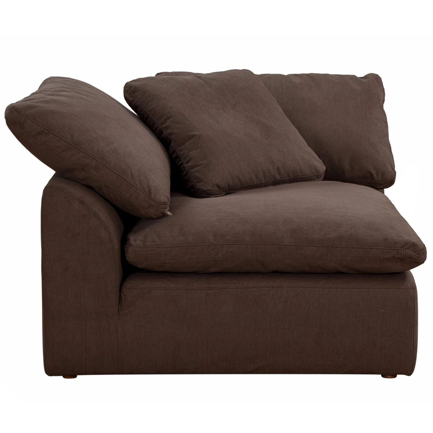 HomeStock Mediterranean Magic 4Pc Slipcovered L-Shaped Sectional Sofa , Performance Fabric Washable Water-Resistant Stain-Proof , 132