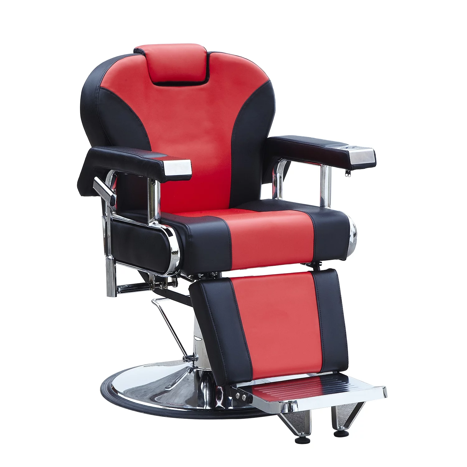 Hydraulic Salon Recline Barber Chair  Beauty Spa Shampoo Equipment Black/Red