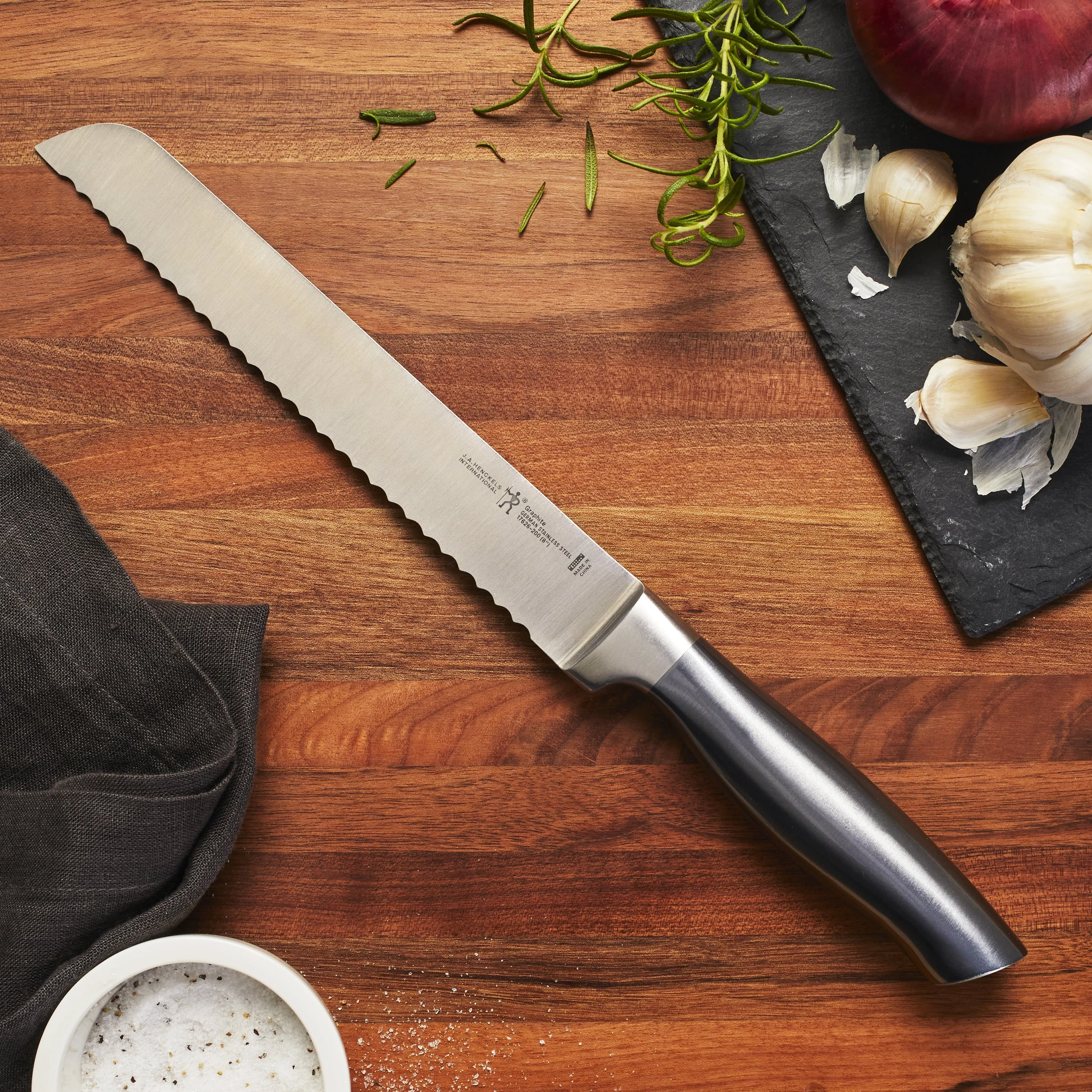 J.A. Henckels International Graphite 8-inch Bread Knife