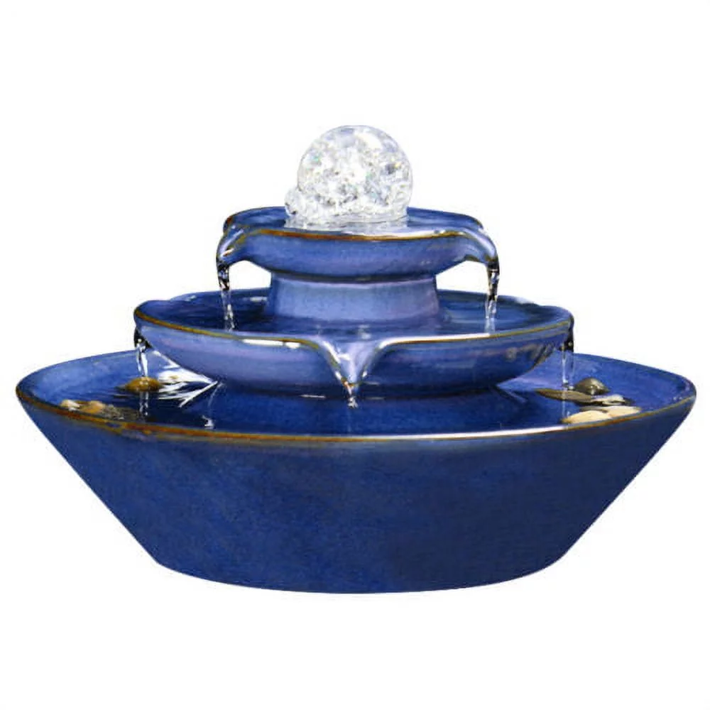 Tabletop Indoor Water Fountain Tranquility Waterfall Zen Relaxation Tabletop Art