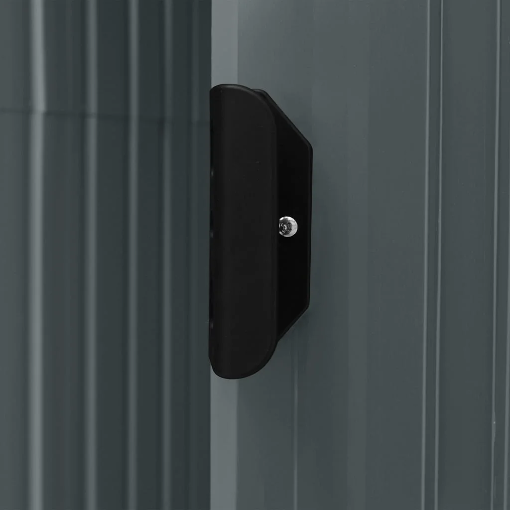 Charmma Garden Shed with Rack Gray 80.7