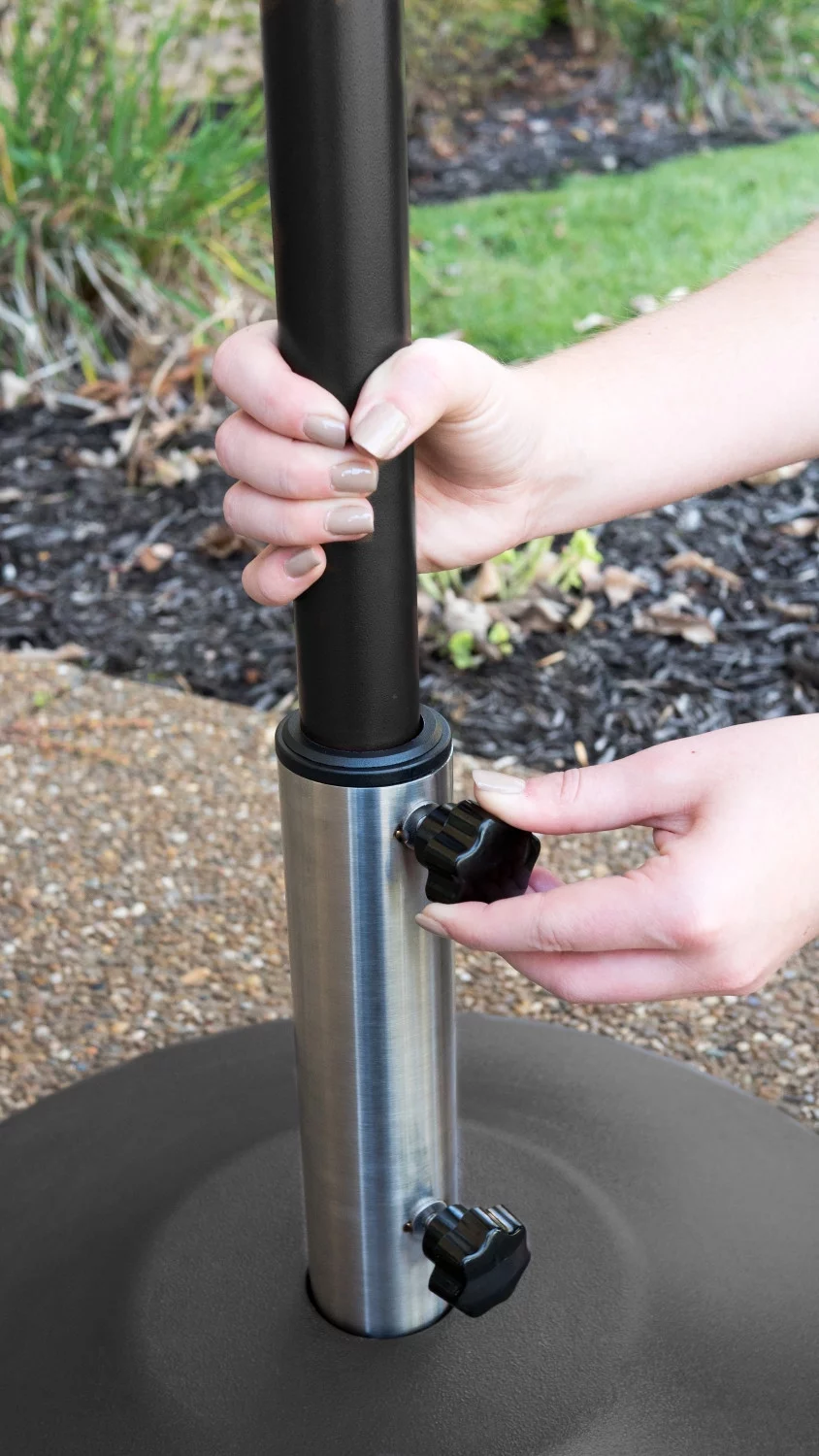 US Weight Fillable Free Standing Umbrella Base - Black