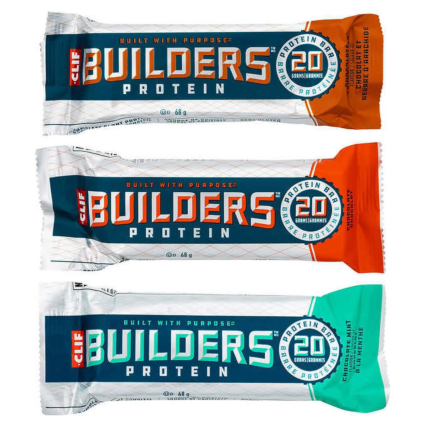 Clif Bar Builders Protein, 18-count Variety Pack