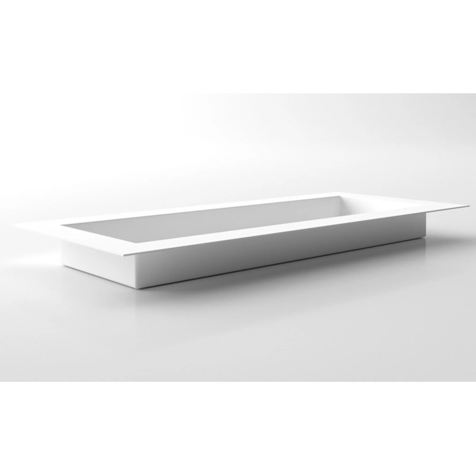Veradek Geo Series Flat Planter - White