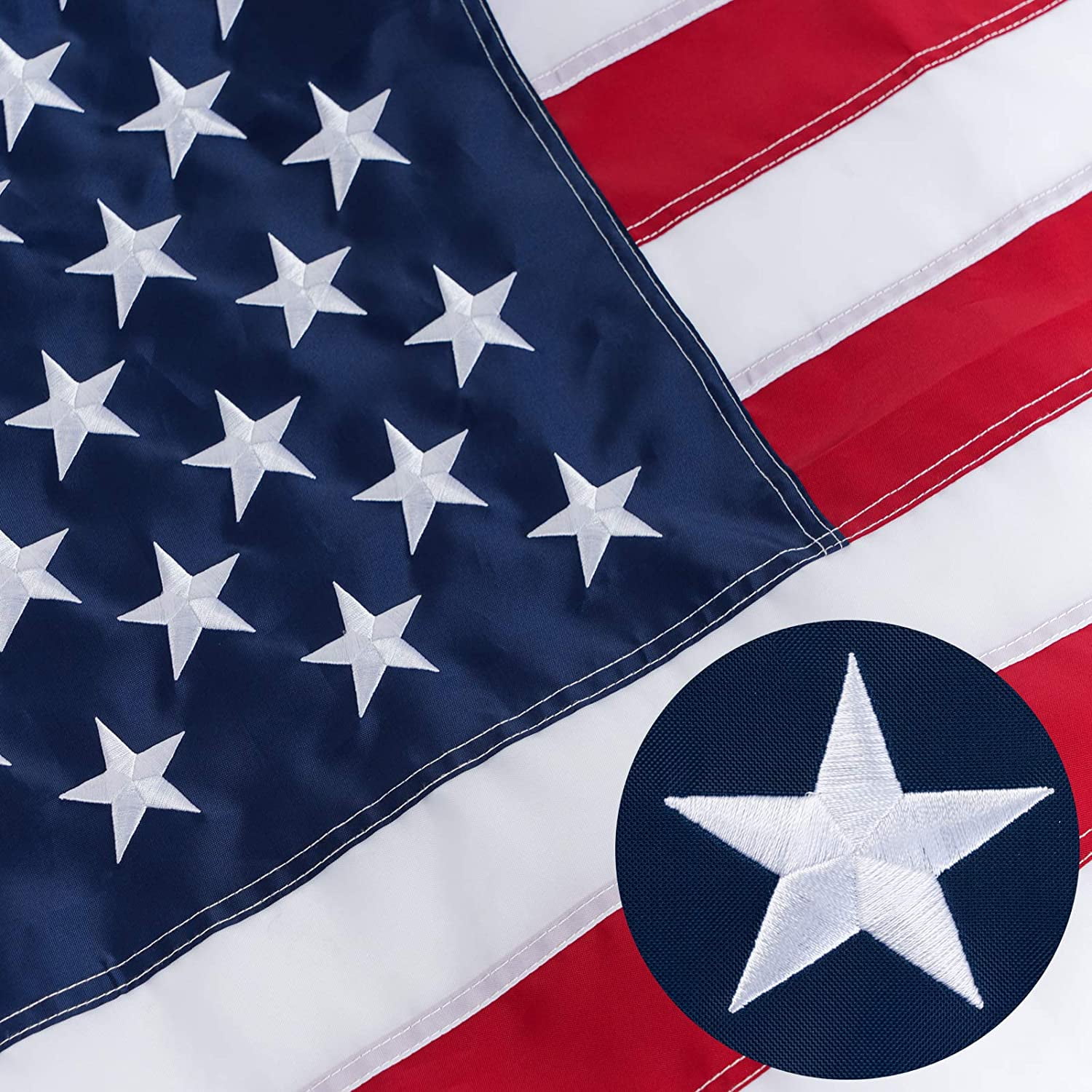 American Flag 4x6 - Premium American Made US Flag 4x6 ft. Embroidered Stars and Sewn Stripes - Display with Pride