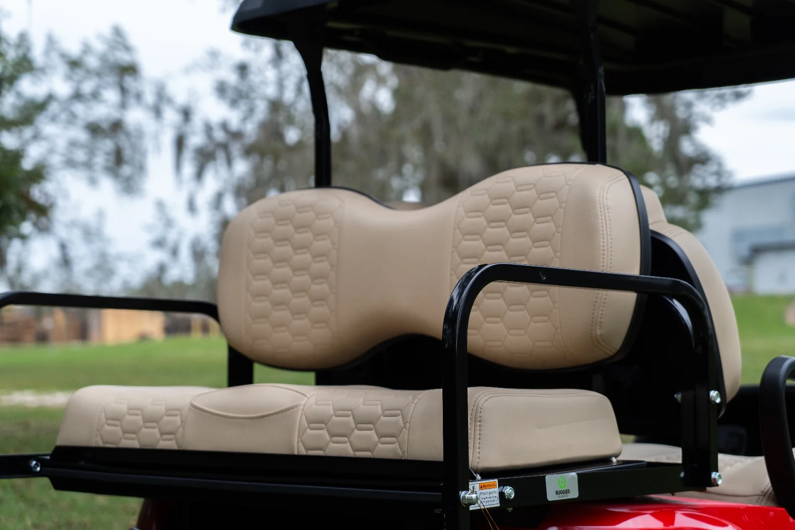 MadJax Colorado Golf Cart Rear Seat Cushion Assembly for MadJax Genesis 250/300 | Light Beige