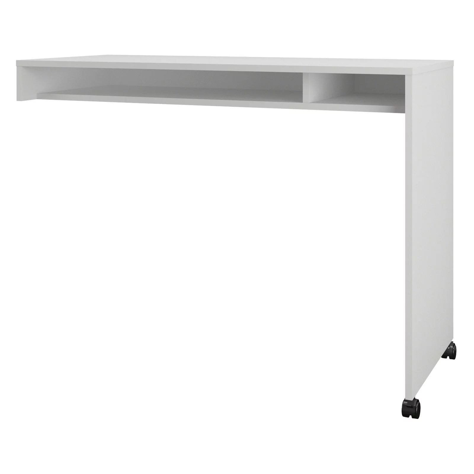 Essentials 2 Piece Home Office Set, Natural Maple & White