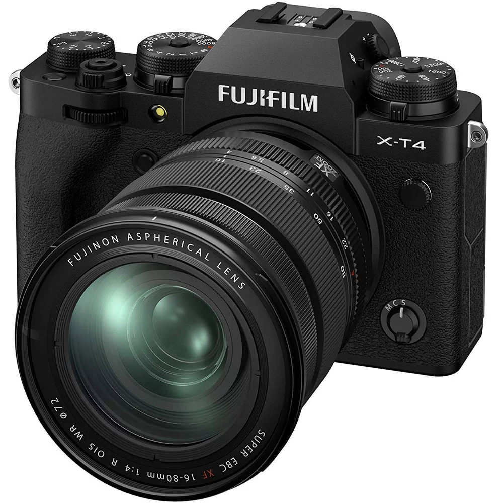FUJIFILM X-T4 Mirrorless Camera with 16-80mm Lens (Black) - 16652893