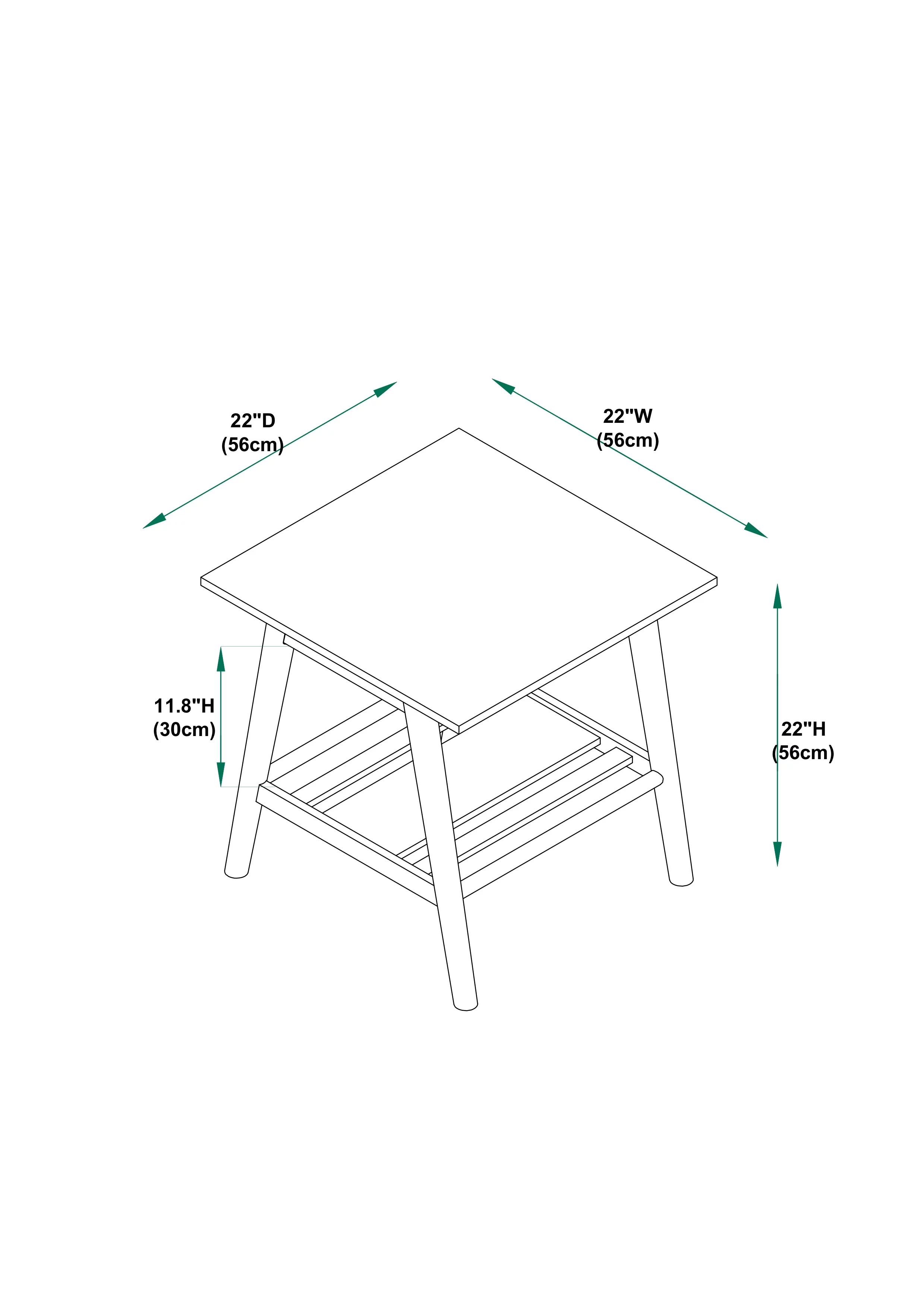 Linon Charlotte 3-Piece Coffee and End Table Set, Walnut