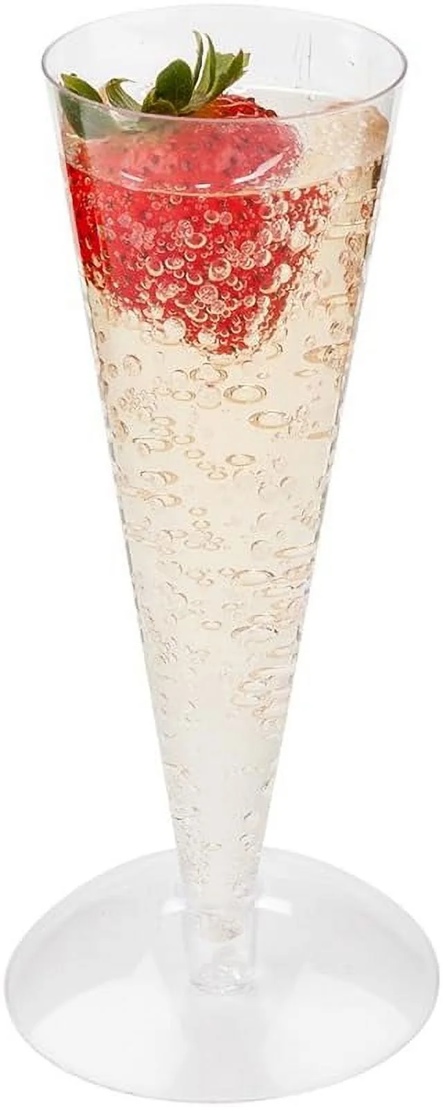 Bases For 2.5 And 4 Ounce Champagne Flutes 100 Disposable Cone Bases For Party Toasting Glasses - Flutes Sold Separately Sturdy Clear Plastic Bases For Disposable Mimosa Glasses