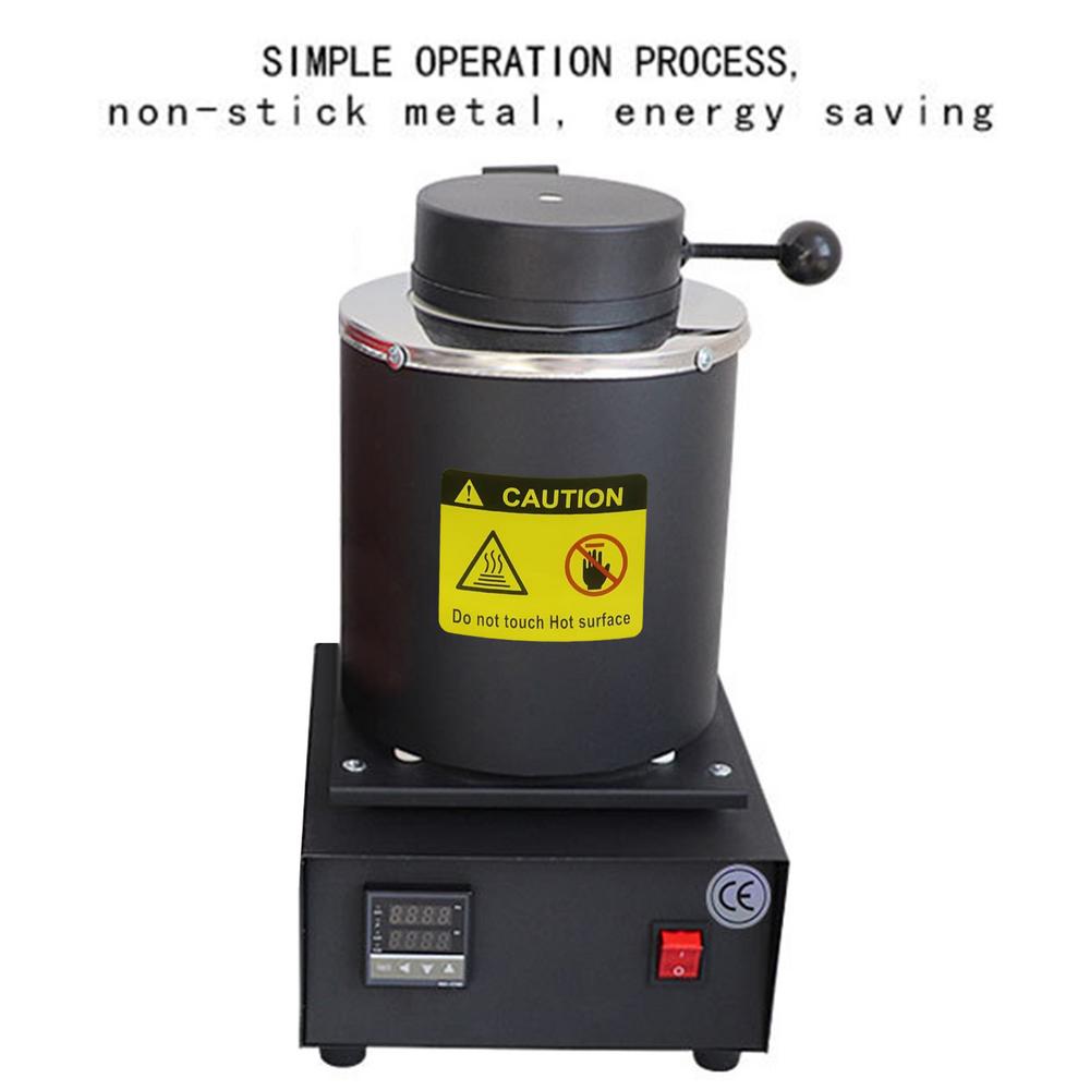VAHIGCY Gold Melting Furnace Electric | High-Temperature Fast Casting Furnaces With Fluted Graphite Crucible | Portable Accurate Smelting Furnace For Silver, Aluminum, Metal Scrap