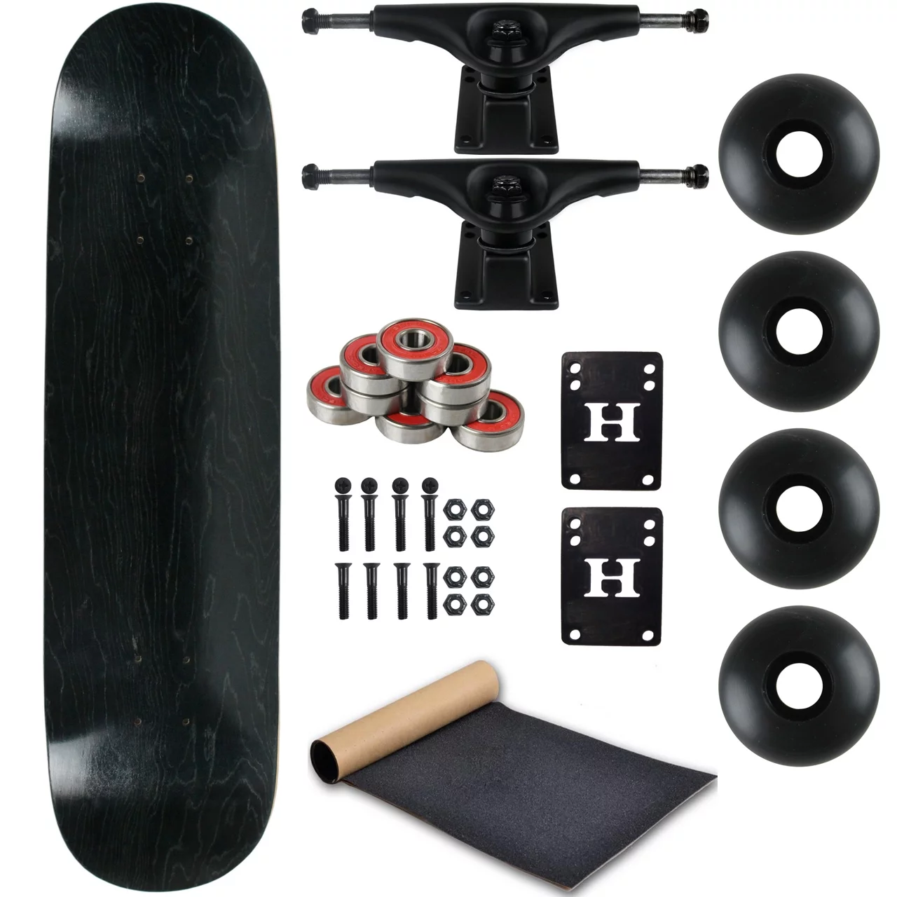 Moose Complete Skateboard Stain Black 8.25