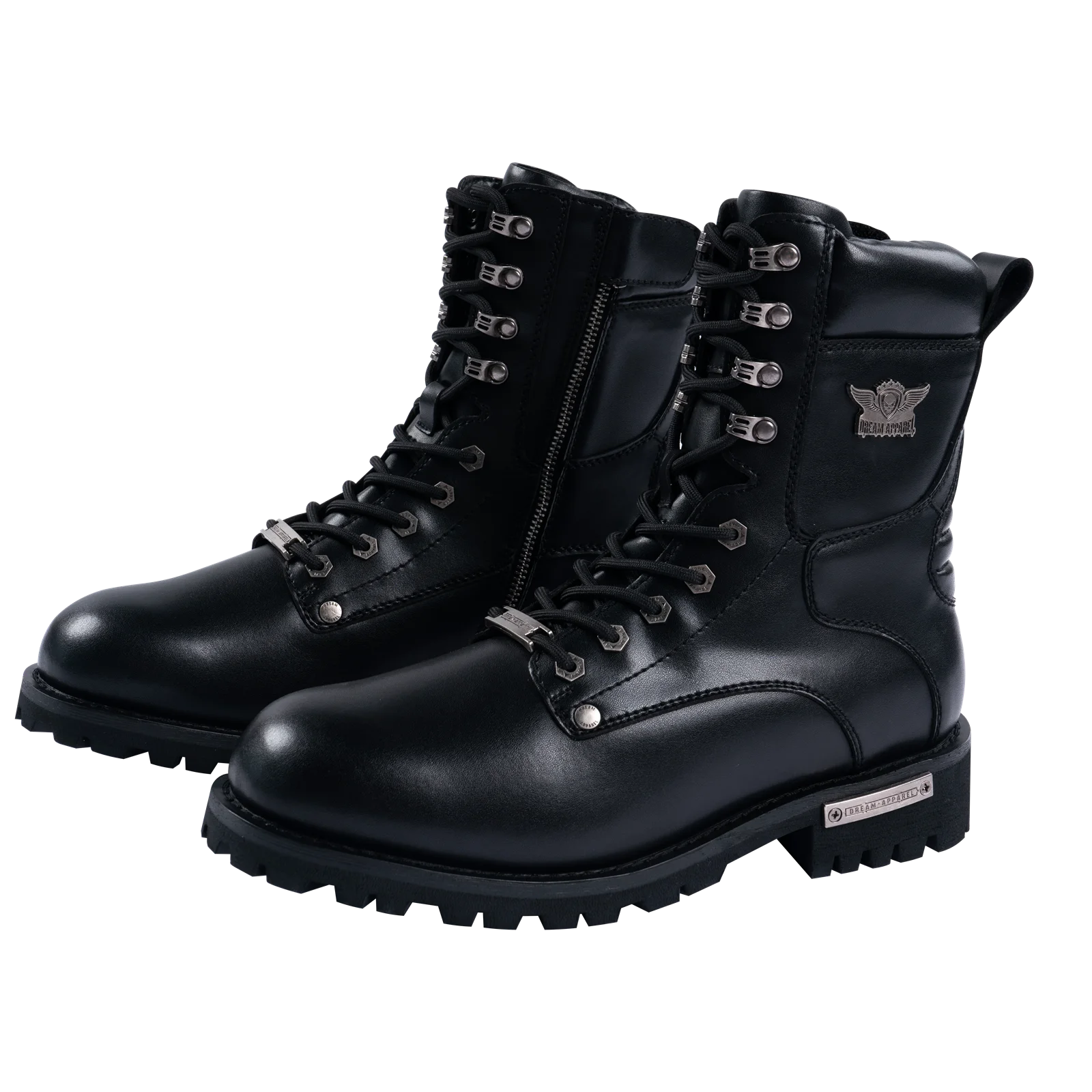 Dream Apparel Men's Motorcycle Boot Riding Combat Boots for rider Waterproof Biker Boots