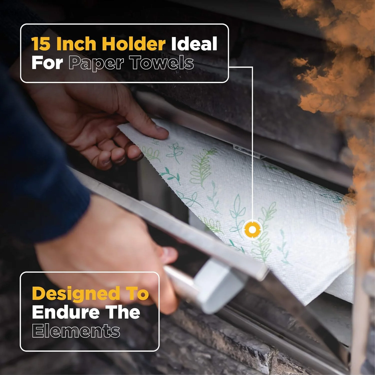 Coyote 15-Inch Built-In Paper Towel Holder - CPTH