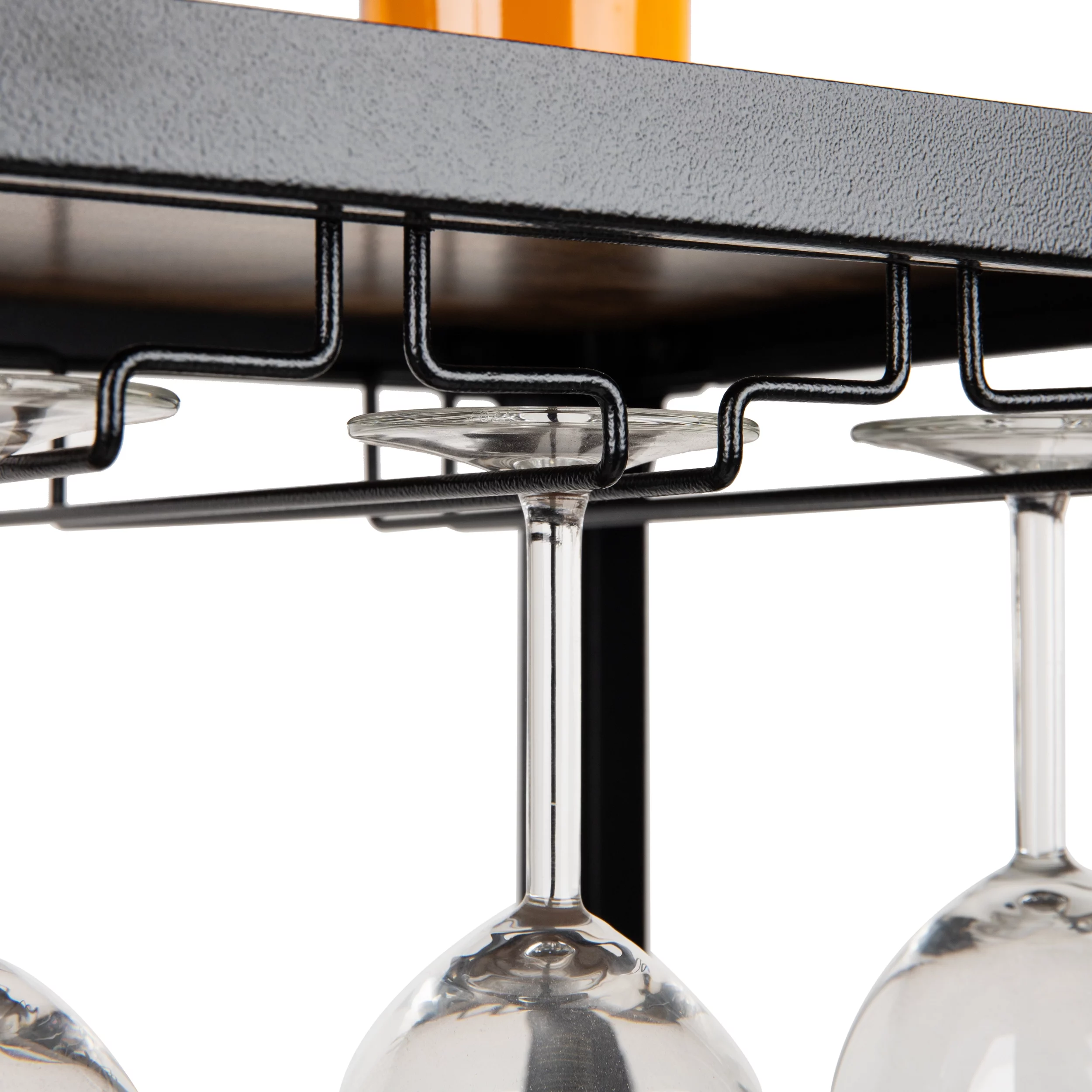 Mind Reader 4 Shelf Mobile Wine Bar Cart