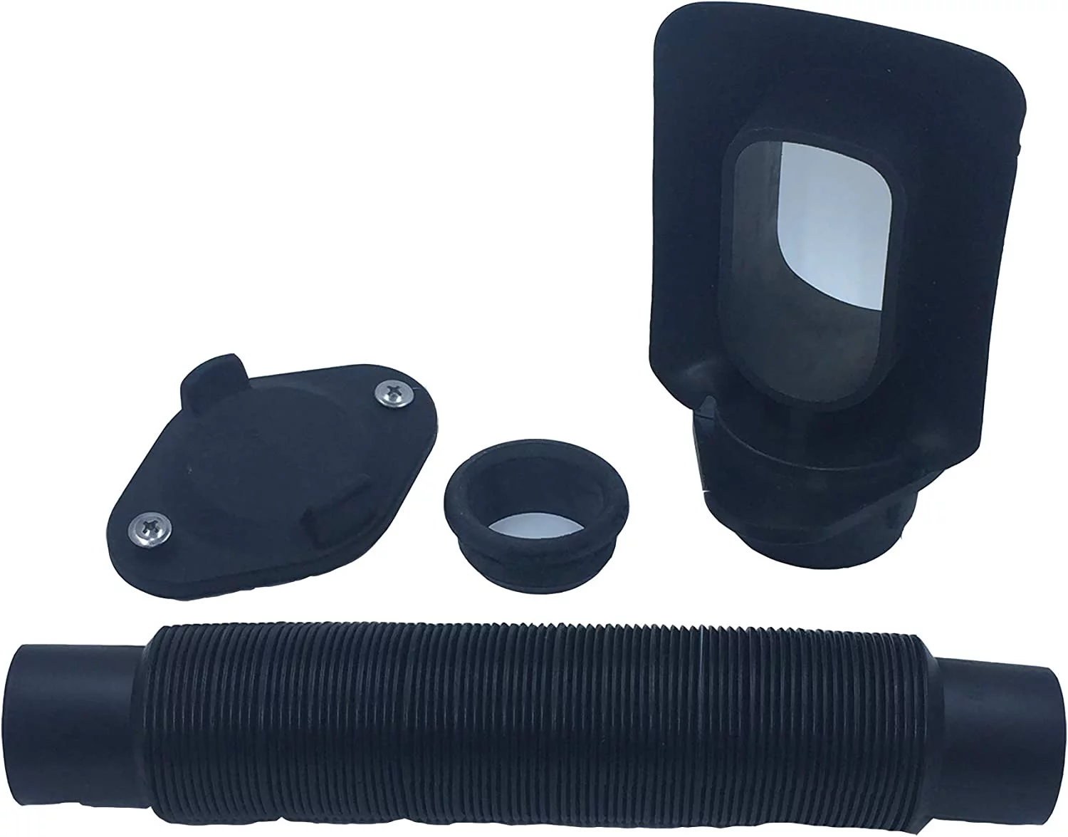 DIY Rain Barrel Diverter Parts for 2x3, 3x4 and Round Downspouts (Diverter, Winter Cover Plate, Hose, Hose Seal for Barrel, Parts to fit 3x4 Downpipe)