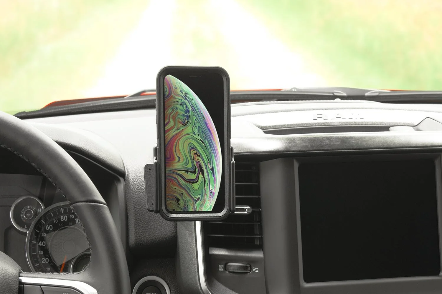 Scosche PC855417 ProClip Center Dash Mount Compatible with 2019-2023 Dodge Ram Trucks (Mounting Base Only)