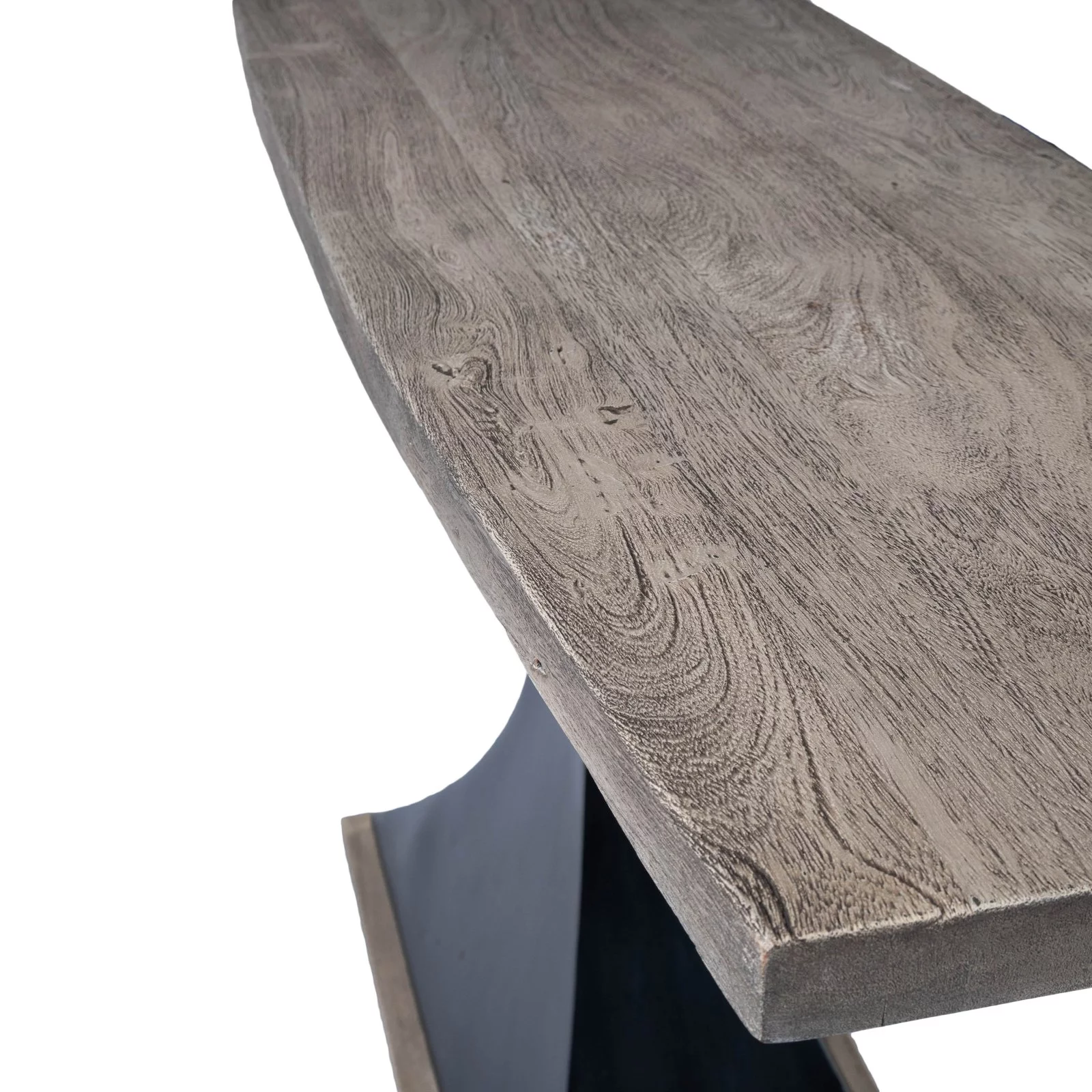 Butler Specialty Lidiya Wood and Metal Console Table in Gray