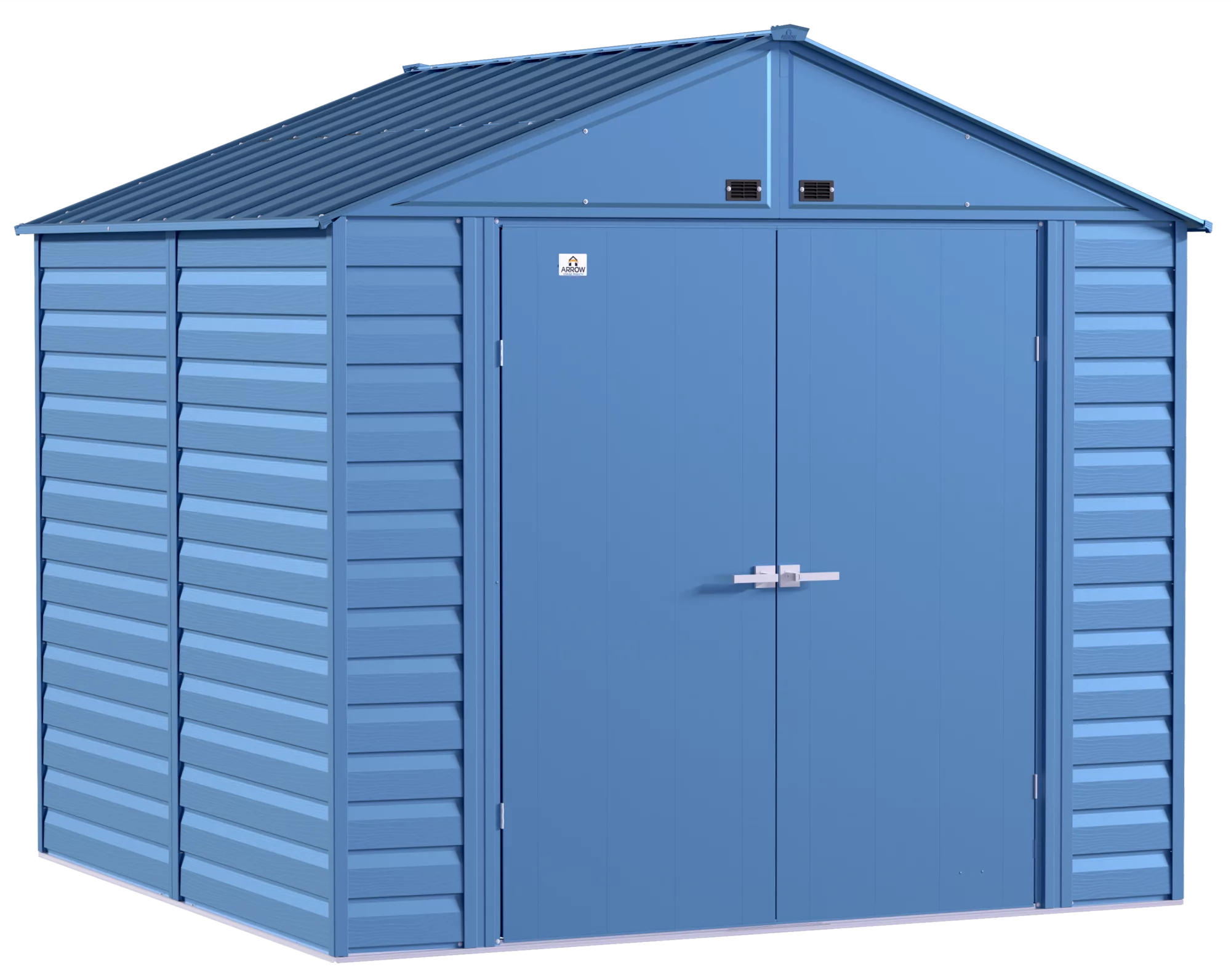 Arrow Select Steel Storage Shed, 8x8, Blue Grey