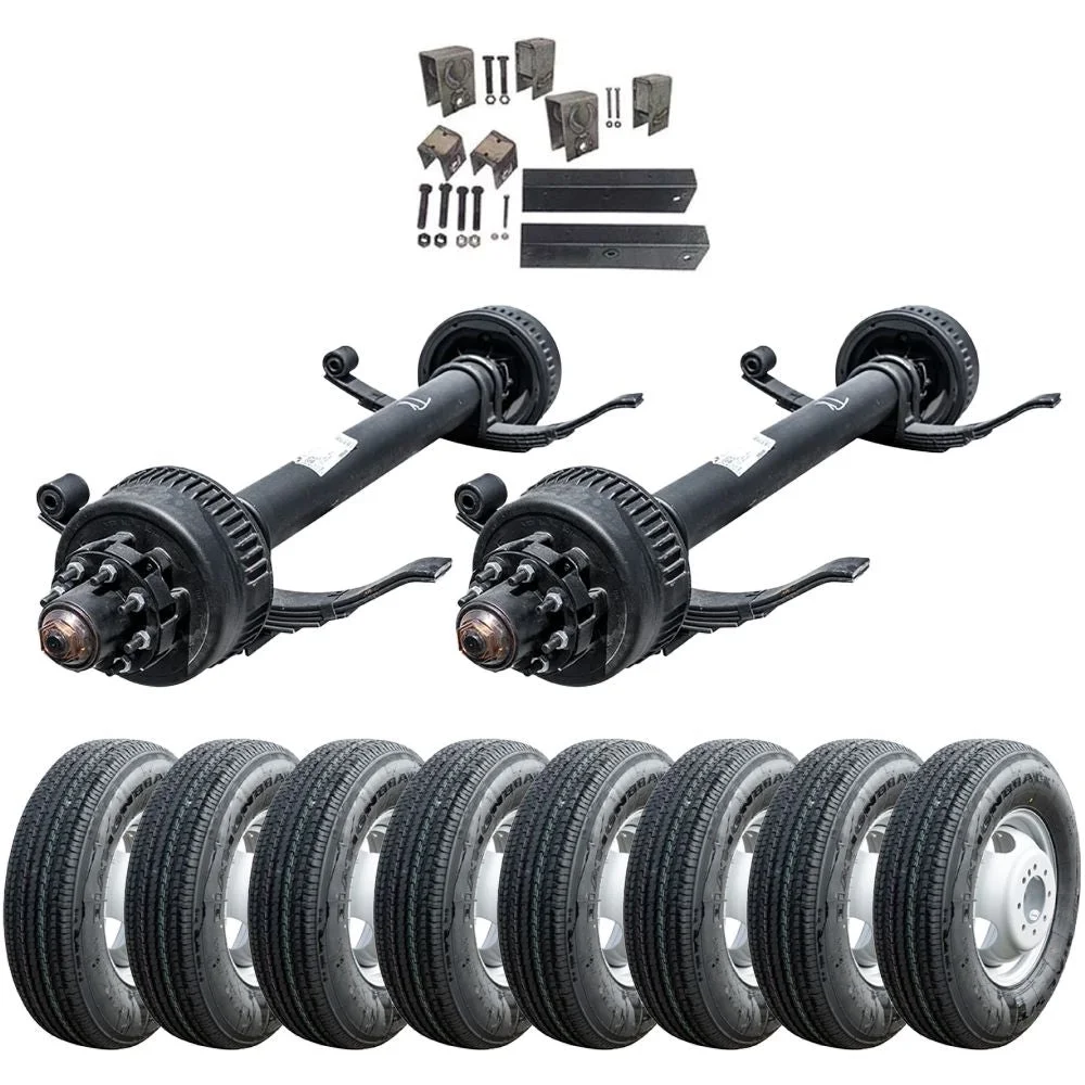 12,000 lb Dexter Tandem Axle TK Trailer Kit - Sprung - 24K Capacity (Original Series), Dual Trailer Kit / 74/47 (3'10)