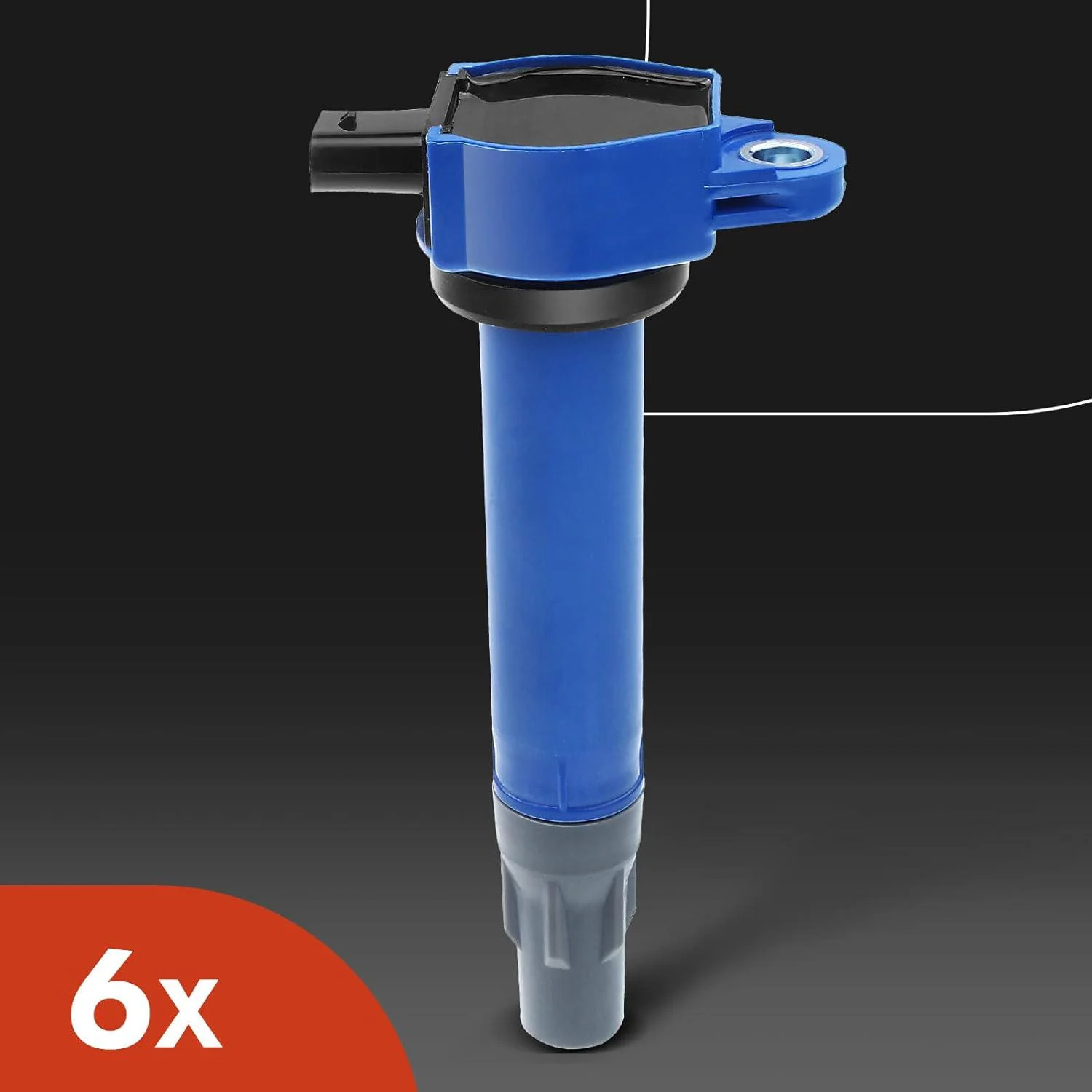 A-Premium Set of 6 (Blue) Ignition Coil Pack Iridium Spark Plug Compatible with Chrysler 300 2006-2010, Sebring 2006-2010, Town & Country 2008-2010 & Dodge Avenger 2008-2010