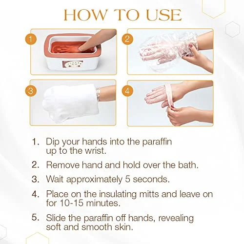 GiGi Digital Paraffin Bath with GiGi Peach Paraffin Wax, 6 lbs.